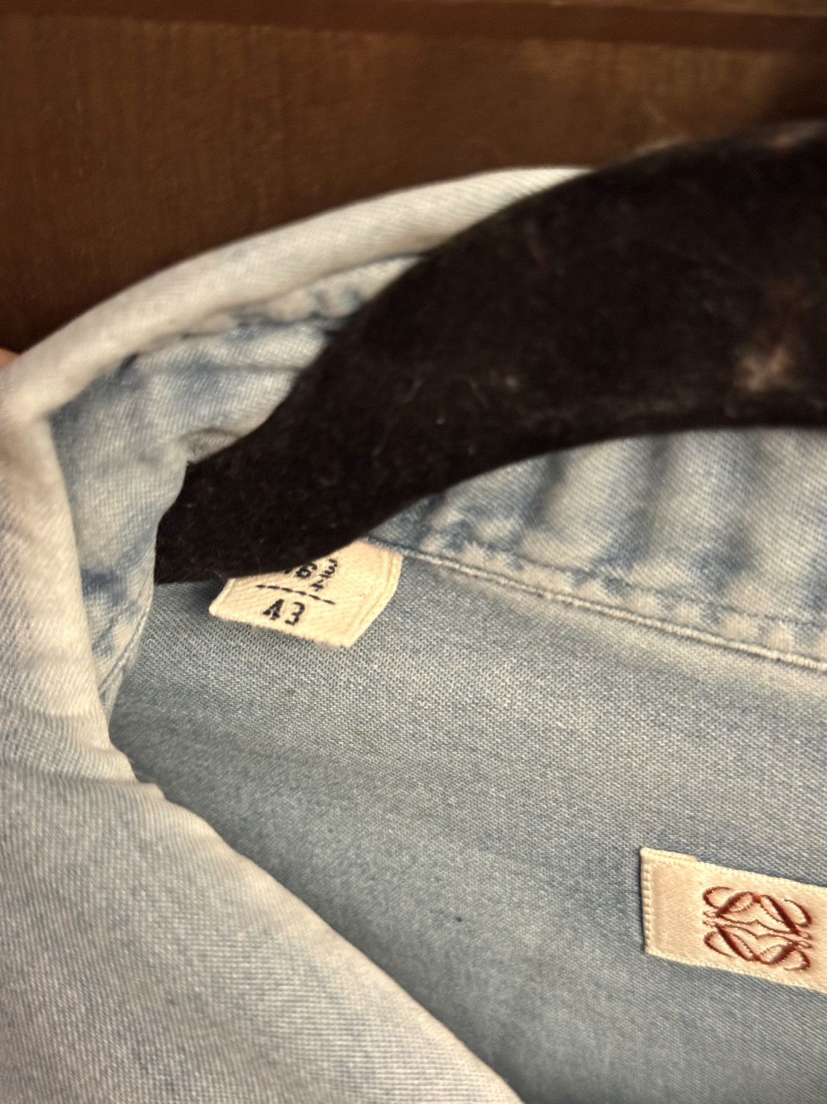 Loewe vintage loewe denim blue shirt 43 Size US XL / EU 56 / 4 - 3 Thumbnail