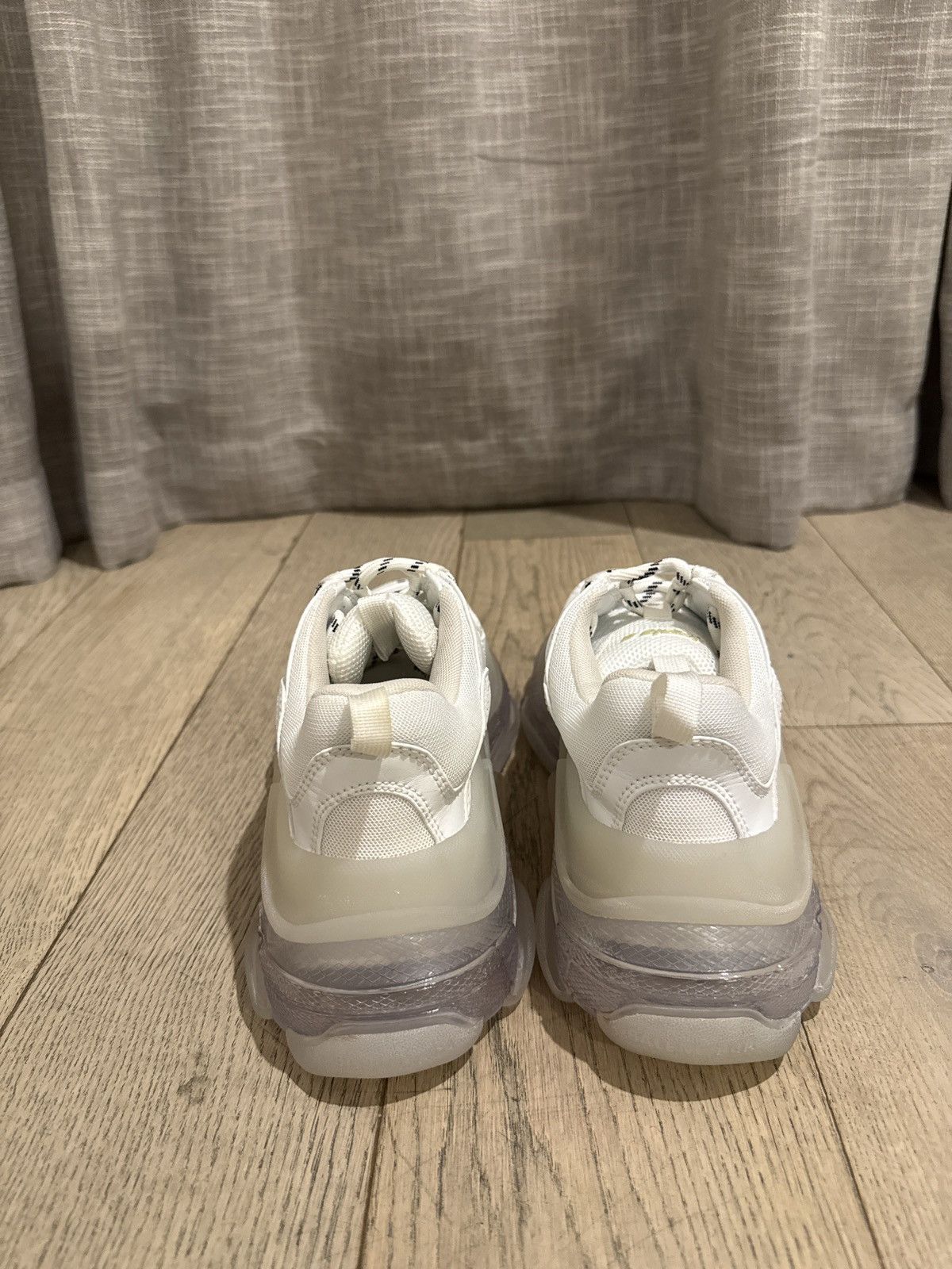 Balenciaga Women’s Balenciaga Triple S Clear Sole Sneaker White Size US 8 / IT 38 - 5 Thumbnail