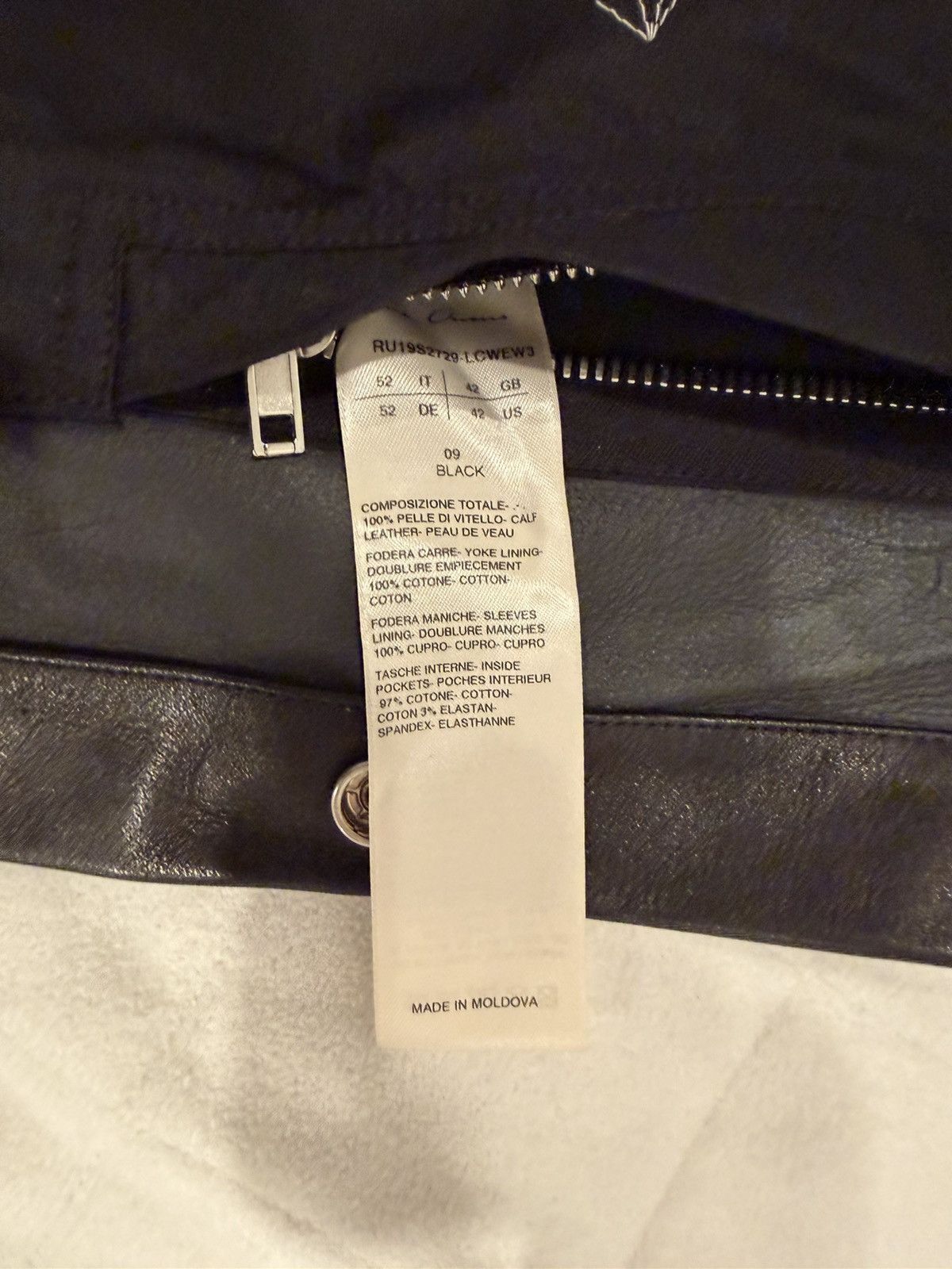 Rick Owens Rick owens leather jacket Size US L / EU 52-54 / 3 - 5 Thumbnail