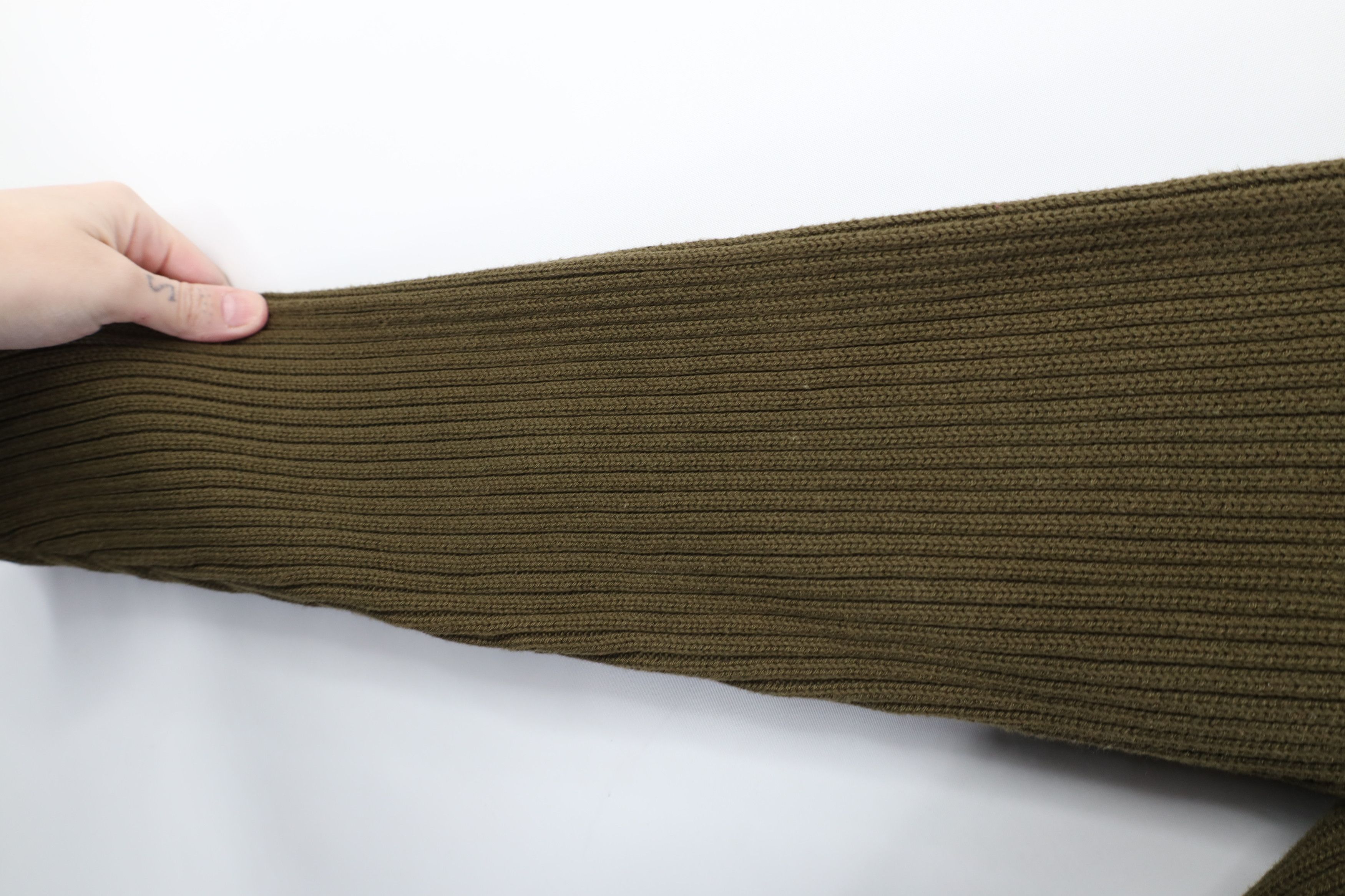 Vintage Vintage 90s Streetwear Cotton Ribbed Knit Turtleneck Sweater Size US M / EU 48-50 / 2 - 7 Thumbnail