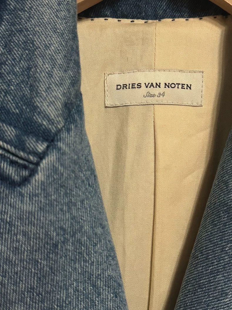 Dries Van Noten dries van noten size:34 Ladies' cinched waist denim jacket Size XXS / US 00 / IT 34 - 3 Thumbnail