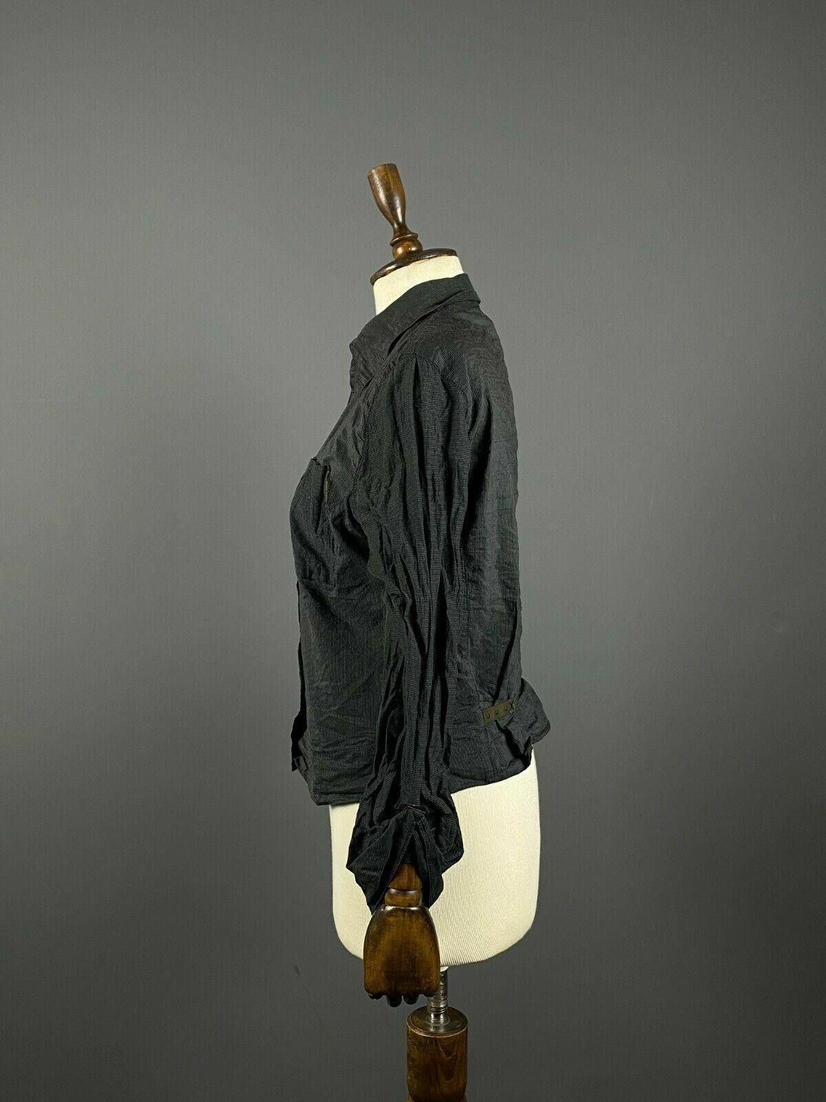 Designer Ladies Marc Cain Sports Black Double Pocket Blouse Shirt Size M / US 6-8 / IT 42-44 - 6 Thumbnail
