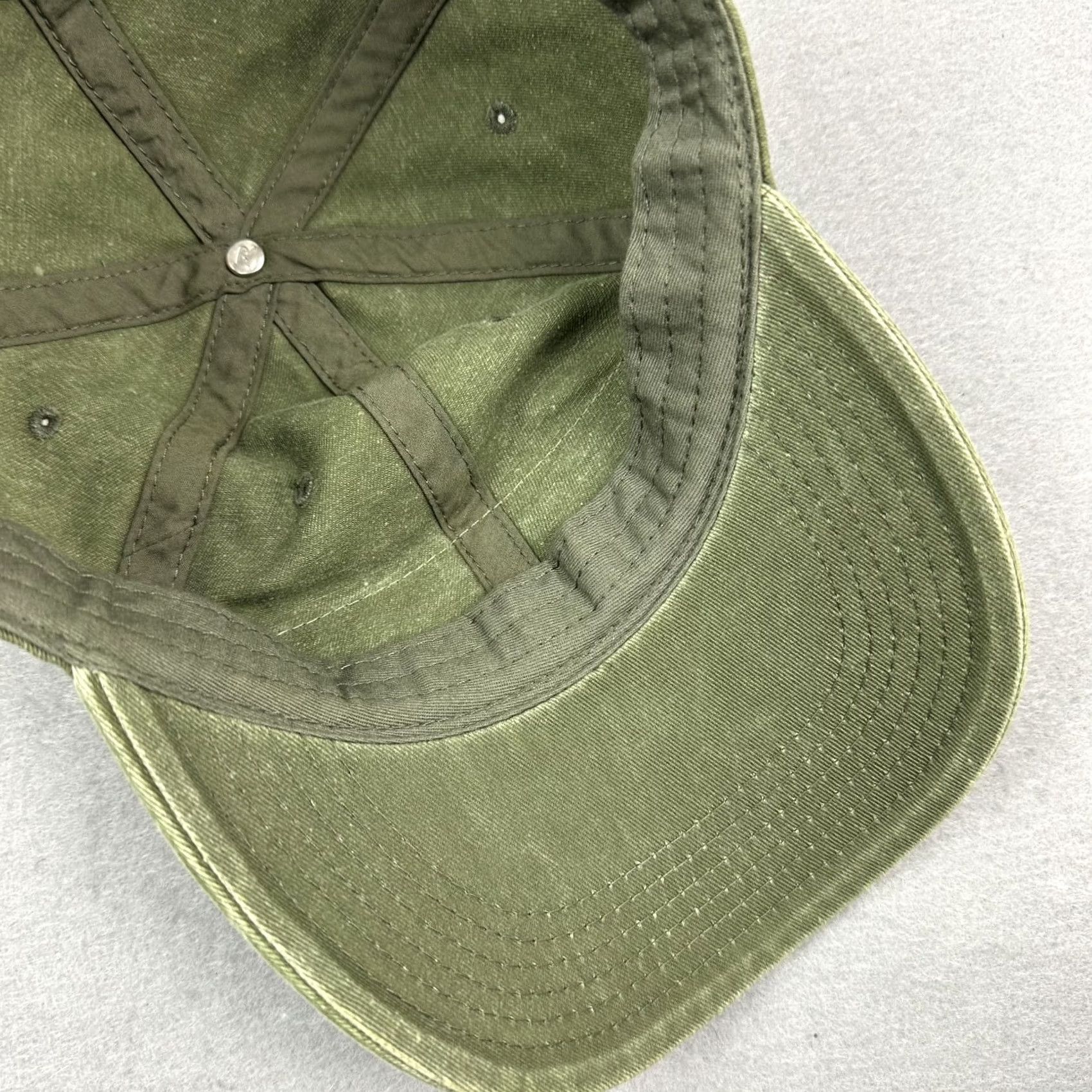 Vintage Mountain Khakis Hat Cap Strap Back Men Green Richardson Logo Patch Outdoor Size ONE SIZE - 7 Thumbnail