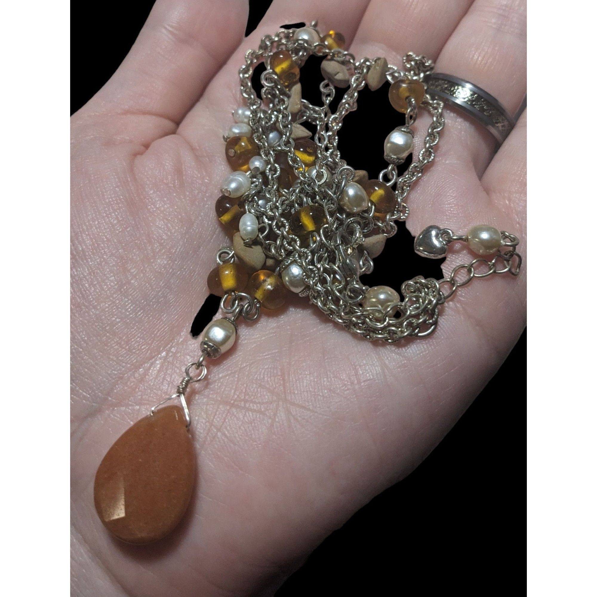 Other Avon Boho Layered Necklace With Gem And Pearl Beads Size ONE SIZE - 7 Thumbnail