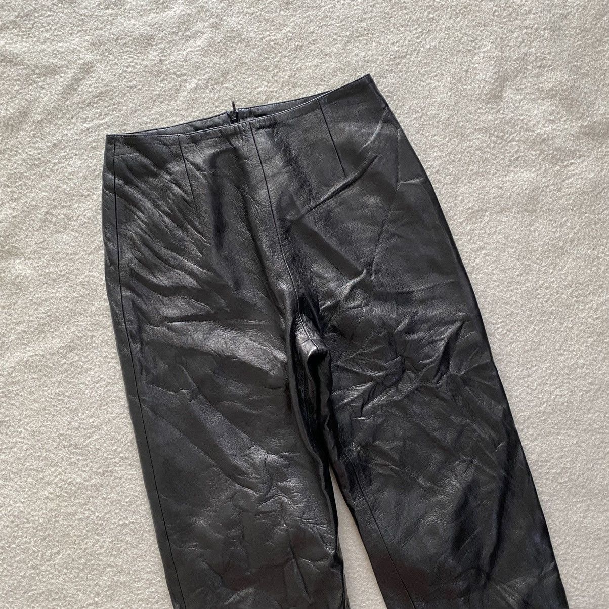 Leather × PAULE KA × Vintage Vintage Paule Ka Leather Pants Lambskin w23 Size 23" - 6 Thumbnail