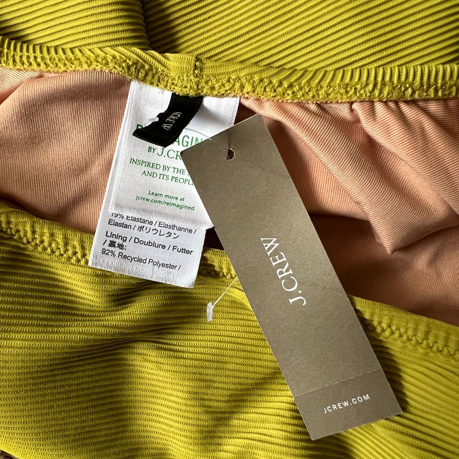 J.Crew J.Crew Salermo OliveRibbed Squareneck One-piece, US0 Size ONE SIZE - 7 Thumbnail