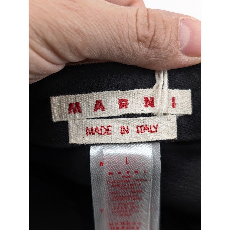 Marni o1rshd1 Q:2 / Size: L / Organic Cotton Gabardine Cap / Hat Size ONE SIZE - 15 Thumbnail