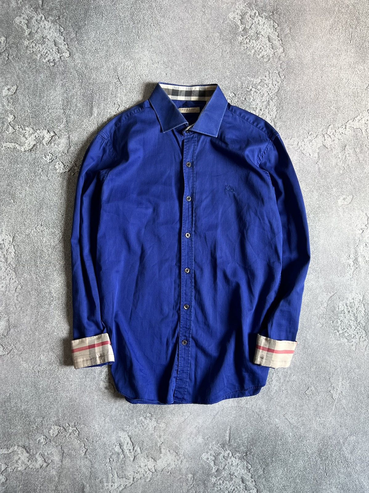 Burberry Burberry Brit Button Up Cotton Shirt Long Sleeve Size L Size L / US 10 / IT 46 - 2 Thumbnail