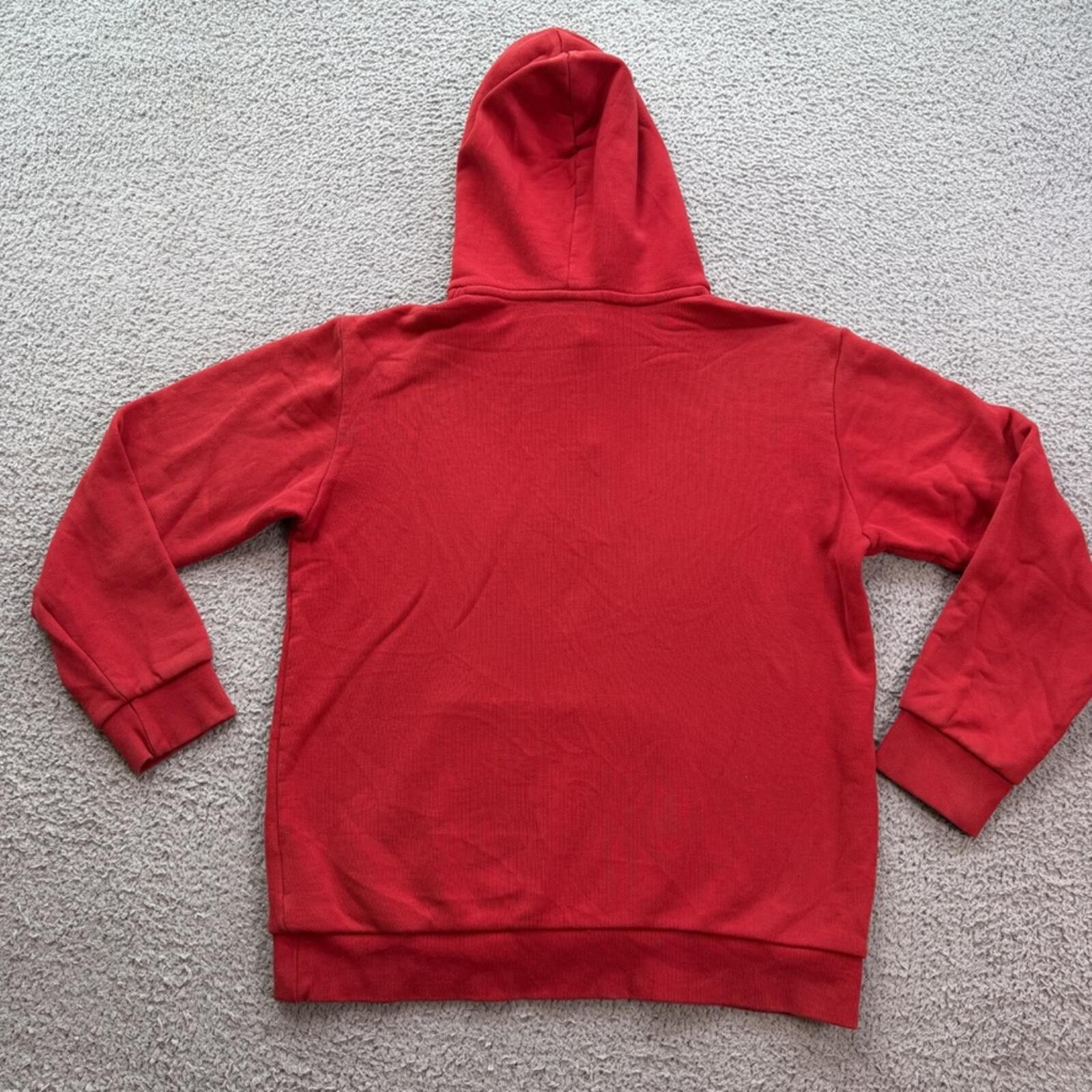Adidas Adidas Originals Trefoil Red Pullover Hoodie Sweatshirt Mens Size US S / EU 44-46 / 1 - 2 Thumbnail