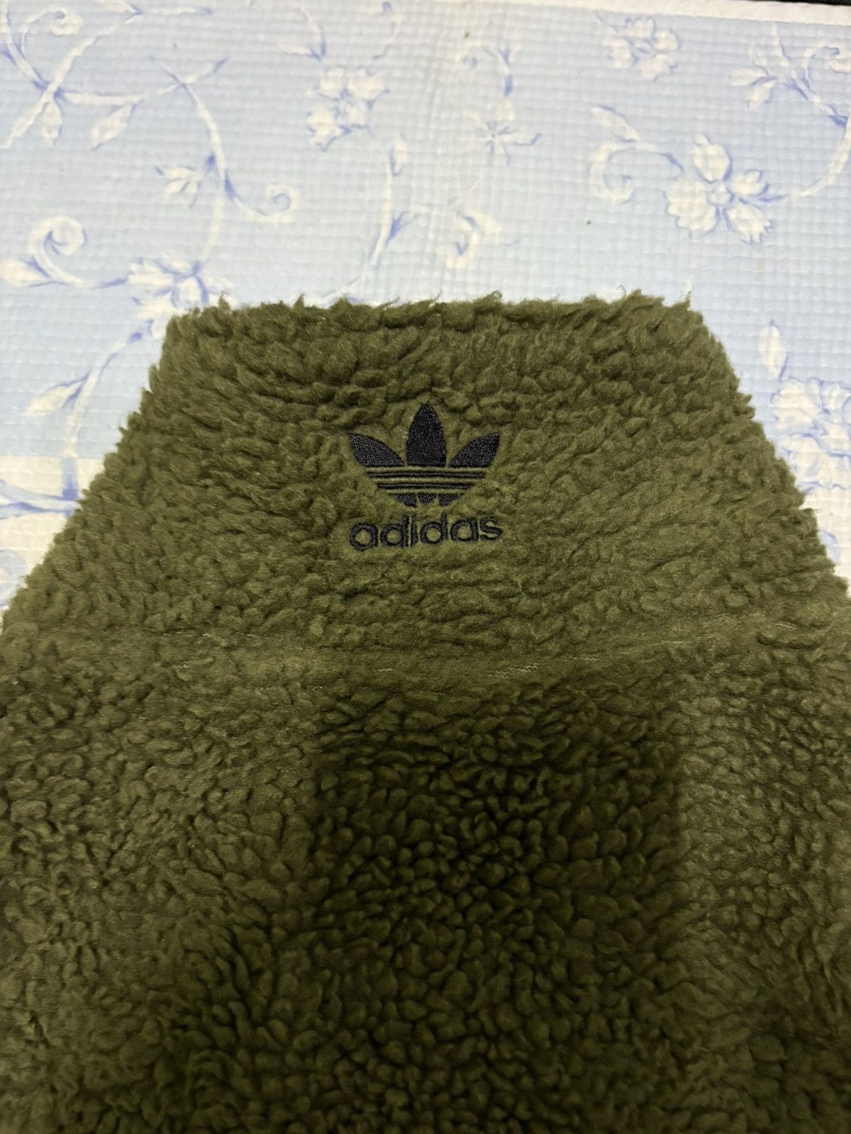 Adidas Adidas Sherpa Jacket Sweater Knitwear Big Logo Size US M / EU 48-50 / 2 - 15 Thumbnail