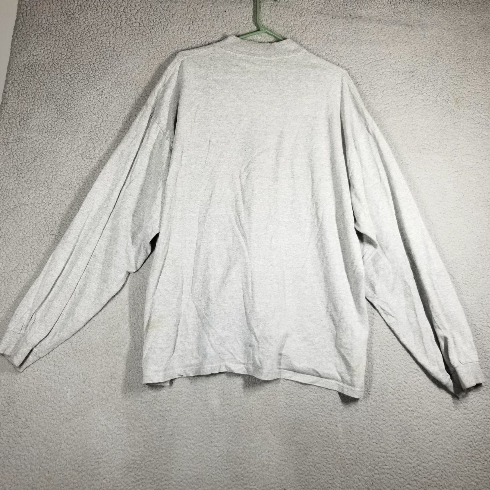 Nike VINTAGE Nike Shirt Mens 2XL Gray Long Sleeve Swoosh Made USA 90s Size US XXL / EU 58 / 5 - 7 Thumbnail