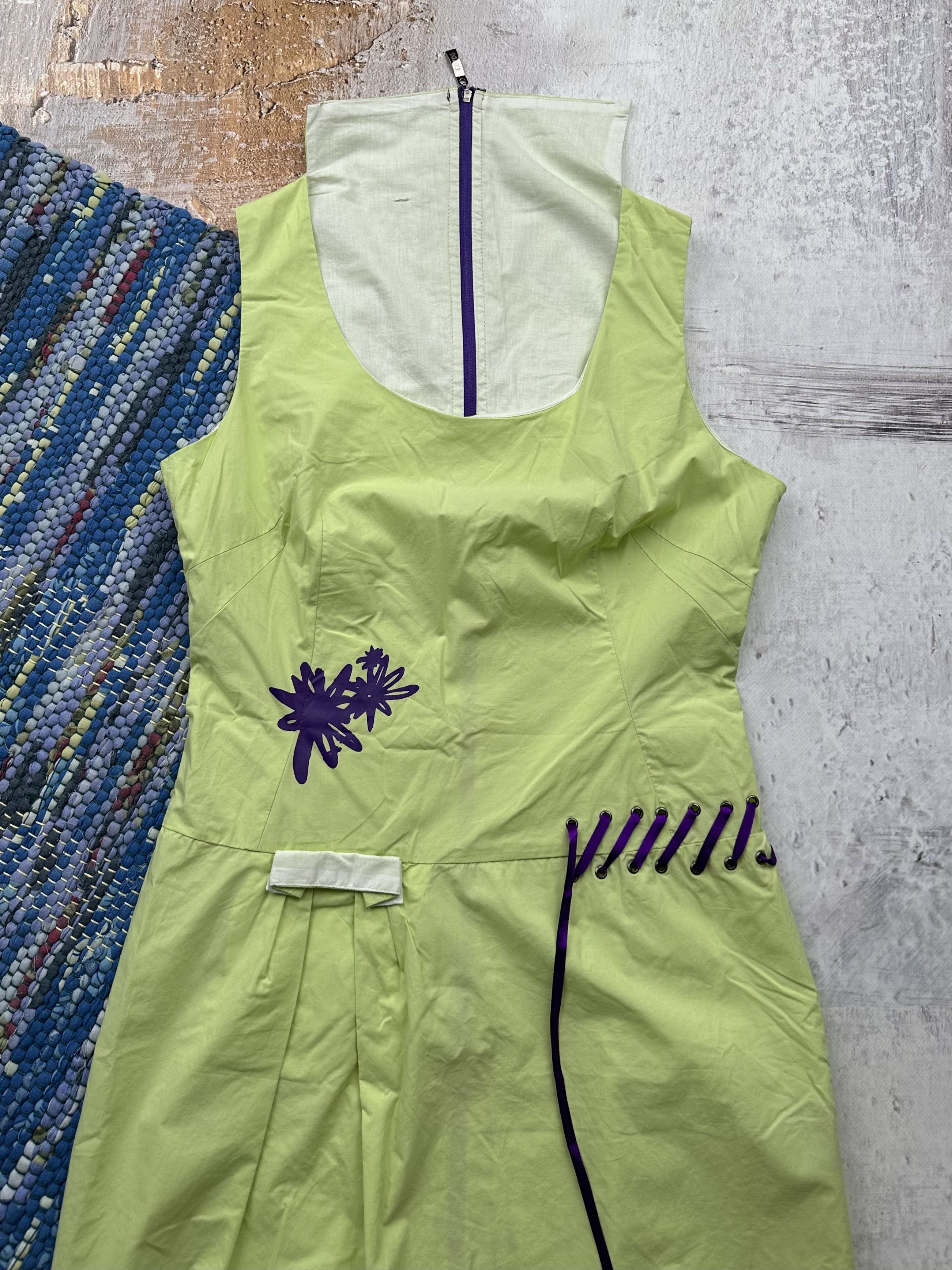 Japanese Brand Vintage Midi Dress A235(198) Size M / US 6-8 / IT 42-44 - 2 Thumbnail