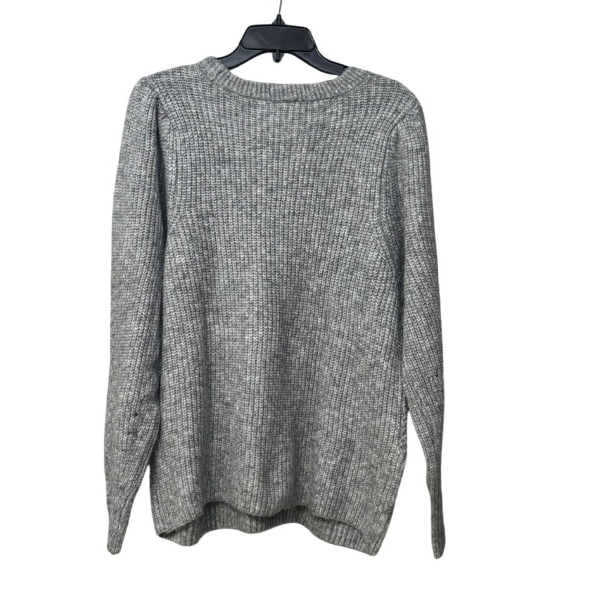 Worthington Worthington Women’s Plus Size Set-in Crew Neck Sweater, Gray Size ONE SIZE - 5 Thumbnail