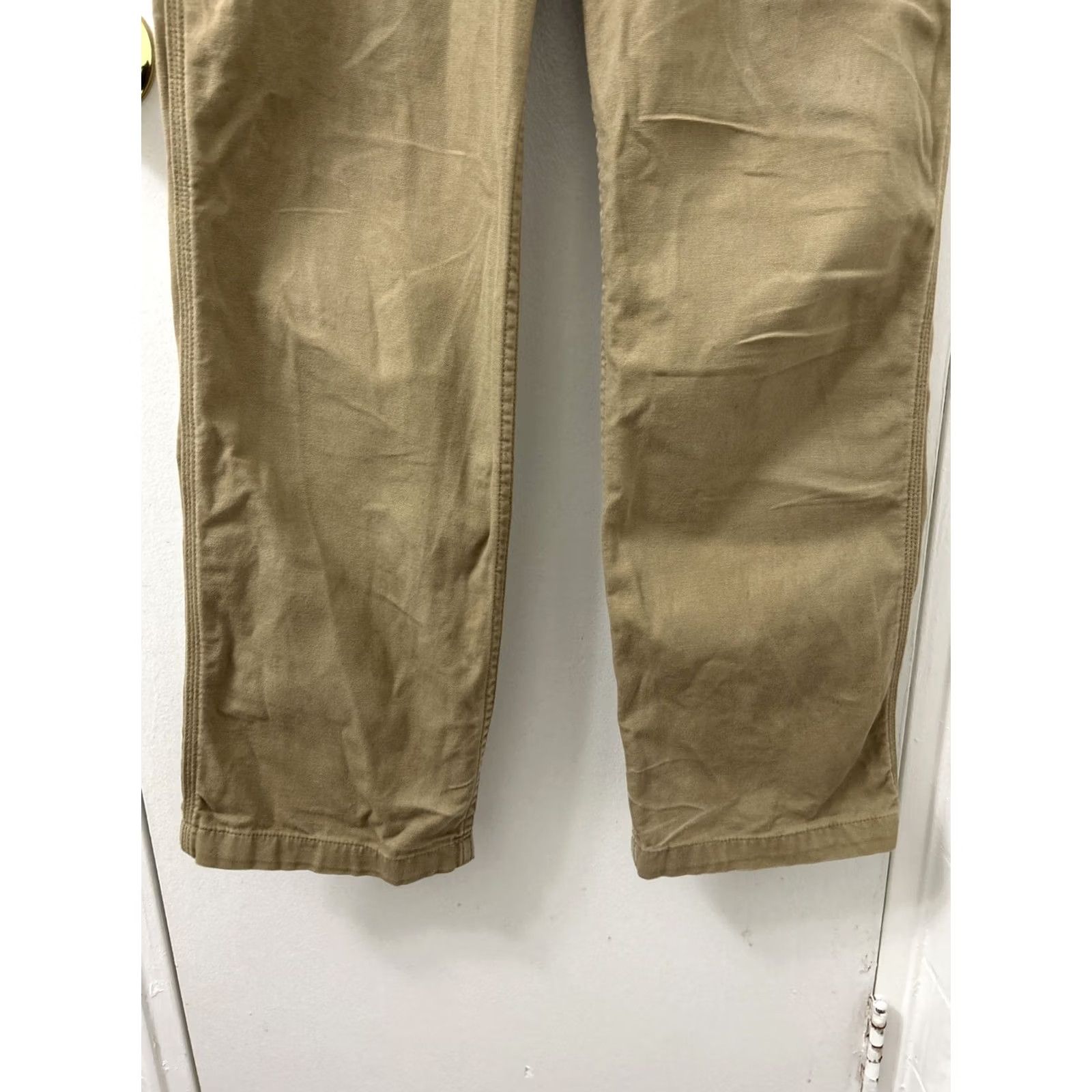 Carhartt Carhartt Work Pants Mens 31x32 Tan Brown Rugged Flex Relaxed Fit Canvas BN2291-M Pants Mens Regular Brown Canvas Relaxed Fit Workwear Size US 31 - 3 Thumbnail