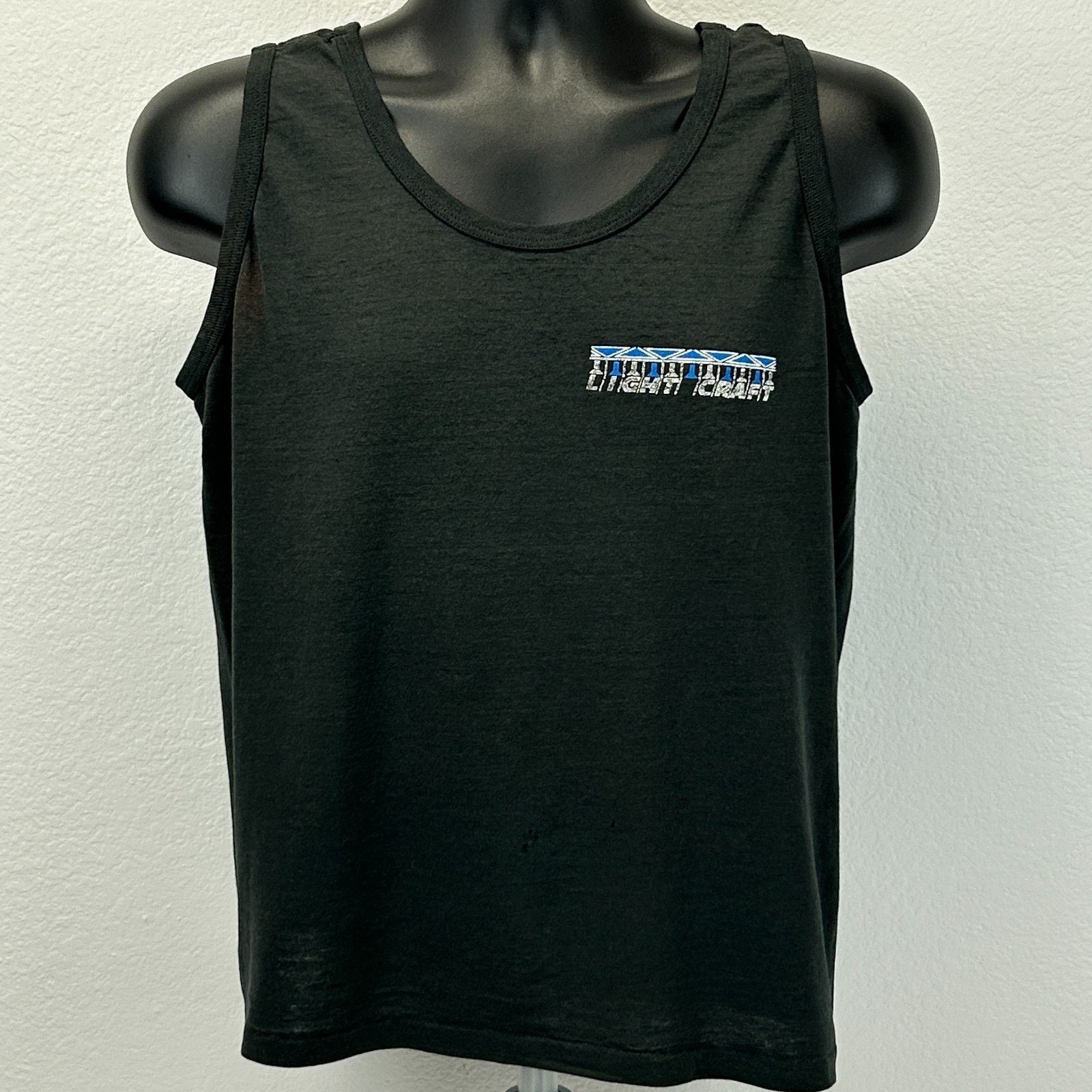 Vintage Vintage Light Craft Tank Top T Shirt Mens M Medium Black Size US M / EU 48-50 / 2 - 2 Thumbnail