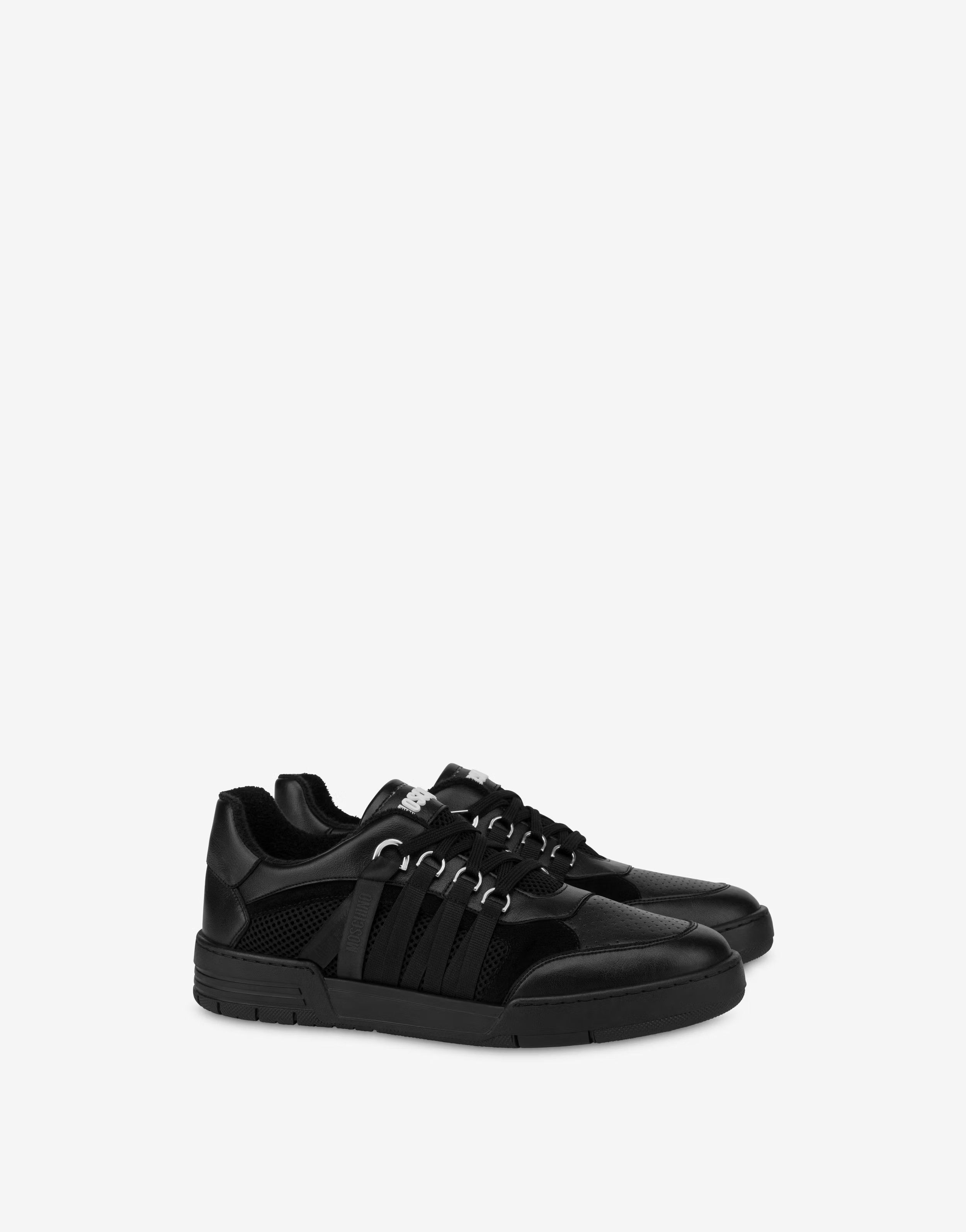 Moschino o1s22i1n0924 Streetball Low-Top Sneakers in Black Size US 9 / EU 42 - 2 Thumbnail