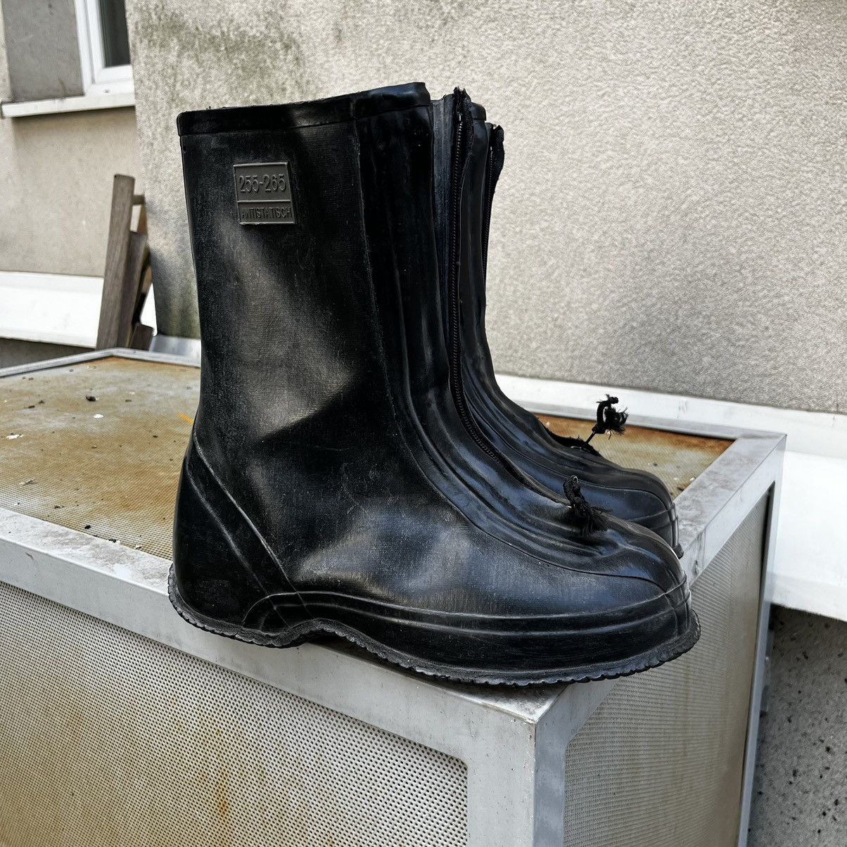 Other 80s Opium Bunny Boots Dune Rubber Combat Army Shoe Covers Size US 13 / EU 46 - 13 Thumbnail