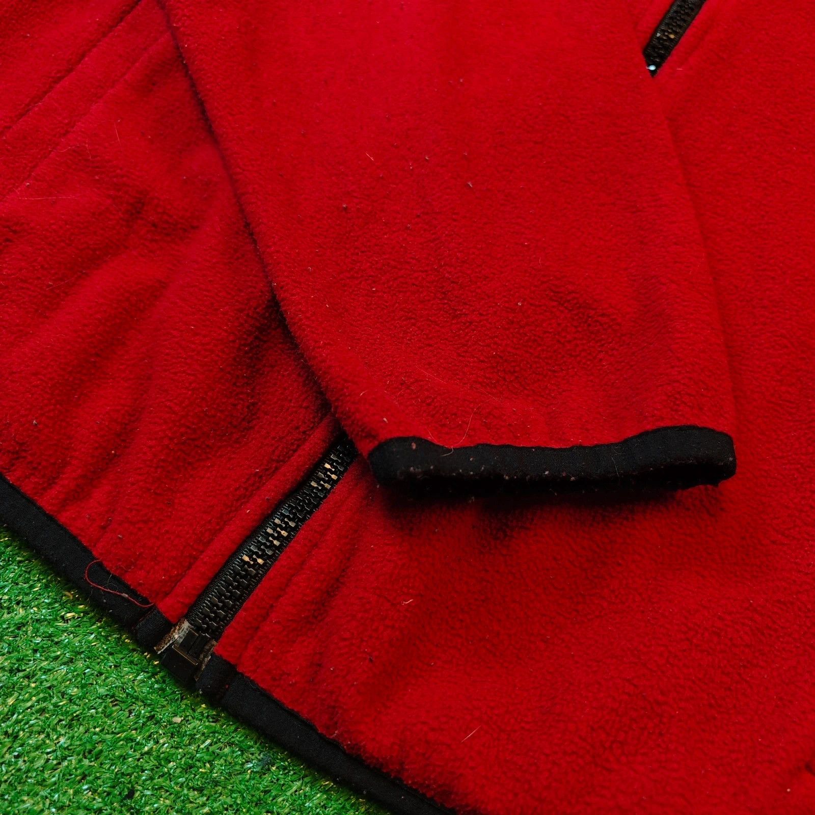 Tommy Hilfiger Vintage Tommy Hilfiger Sherpa Fleece Mens XL Red full zip Size US XL / EU 56 / 4 - 8 Thumbnail