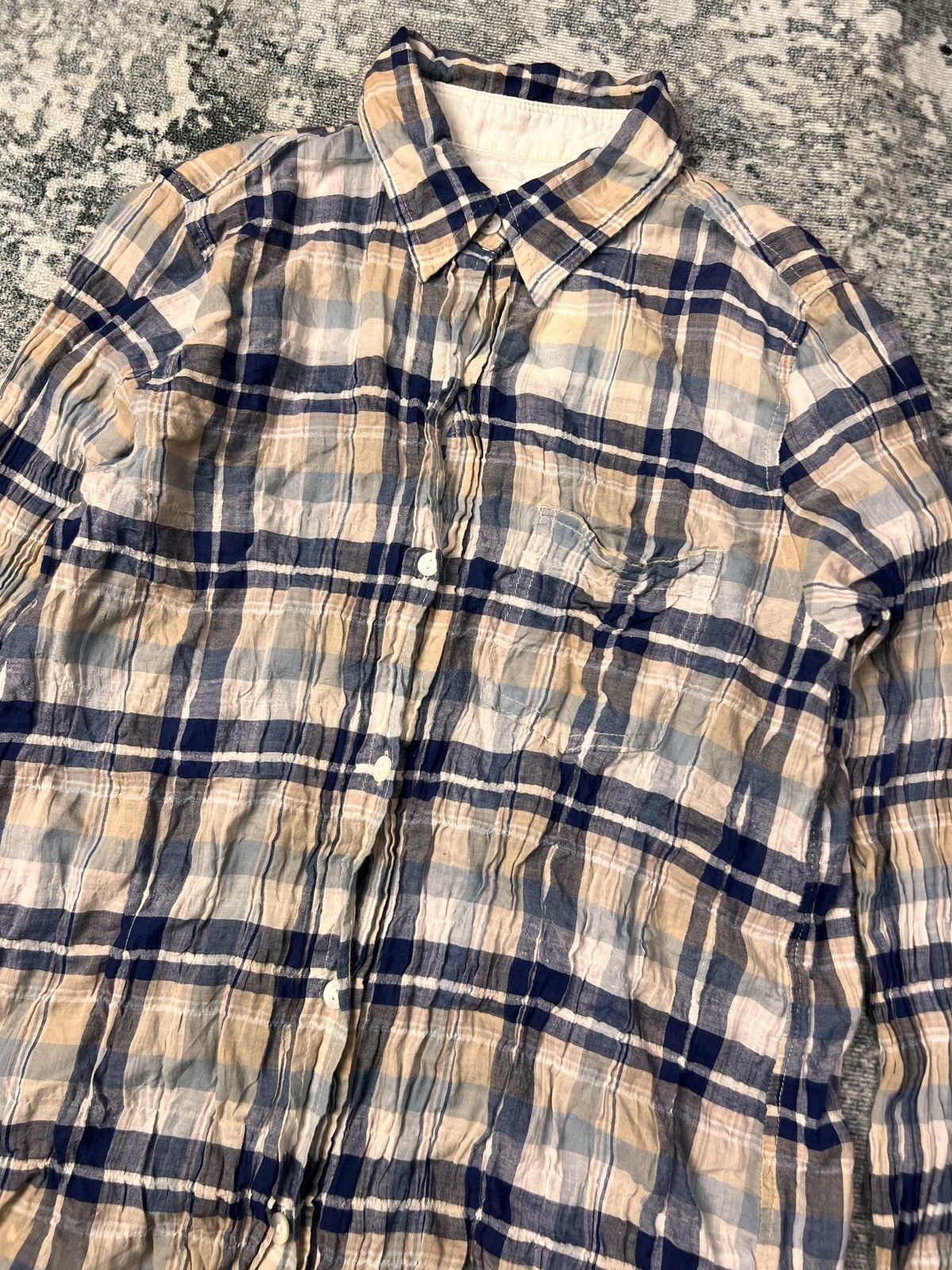 GOA Vintage GOA Shrink Wrinkle Sheer Shirt Size US M / EU 48-50 / 2 - 3 Thumbnail