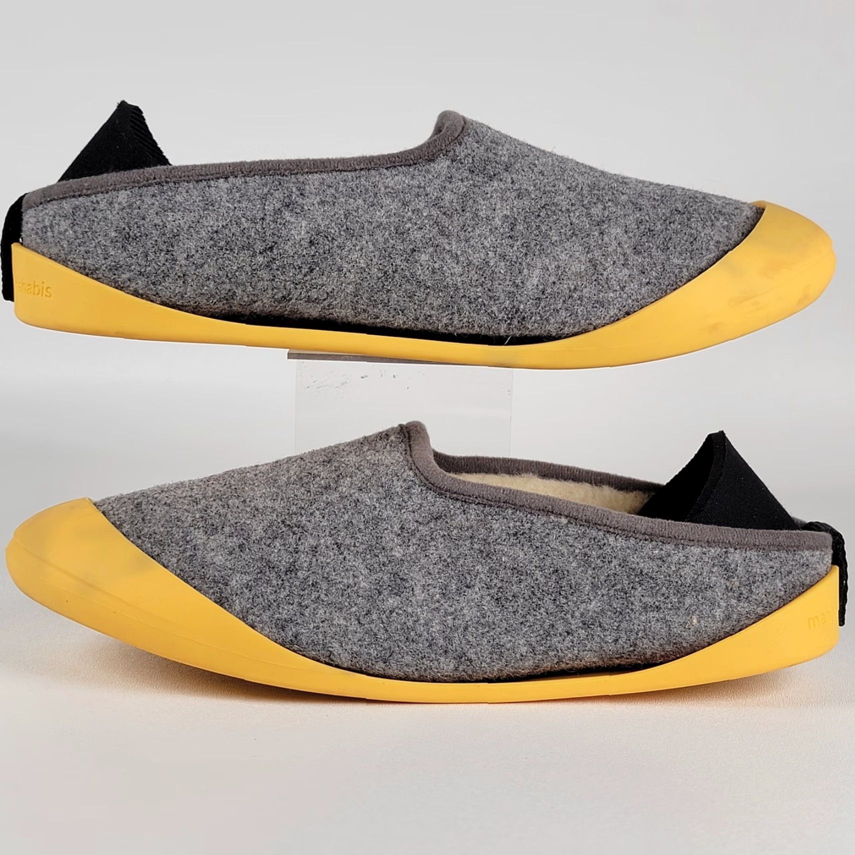 Vintage VINTAGE Mahabis Classic Slippers Women 7.5 EU38 Gray Yellow Indoor Outdoor Soles Slipper Slip-On Comfort Lined Textile Upper Size ONE SIZE - 5 Thumbnail
