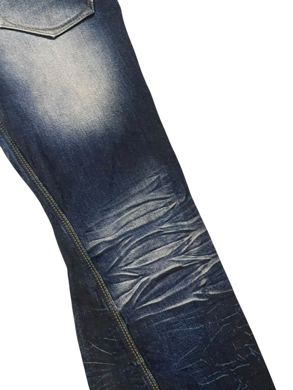 Japanese Brand Flare Jeans Nicole Club Faded Clawmark Boot Cut 2🟦 Size US 31 - 16 Thumbnail