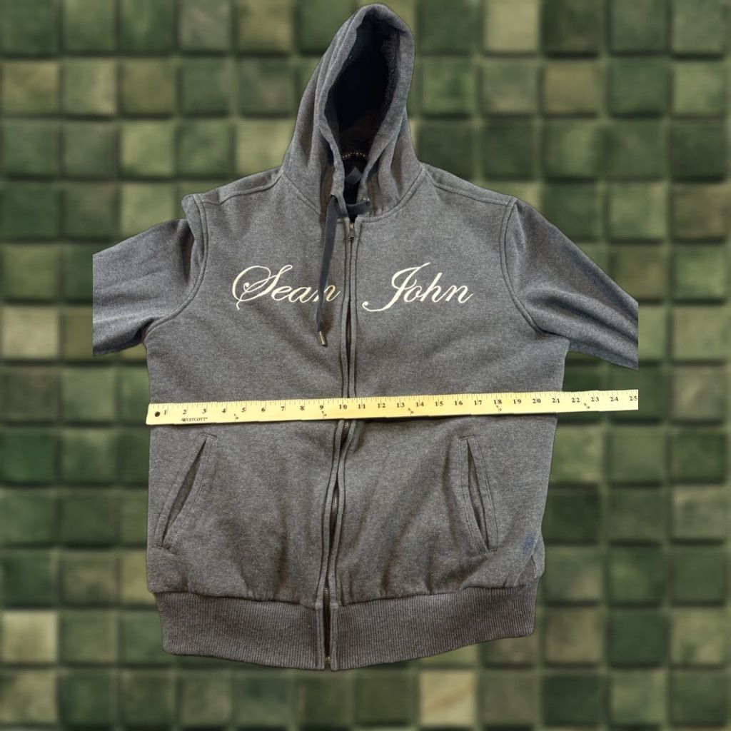 Sean John VINTAGE Sean John Hoodie Men's L Gray Full Zip Size US L / EU 52-54 / 3 - 1 Thumbnail