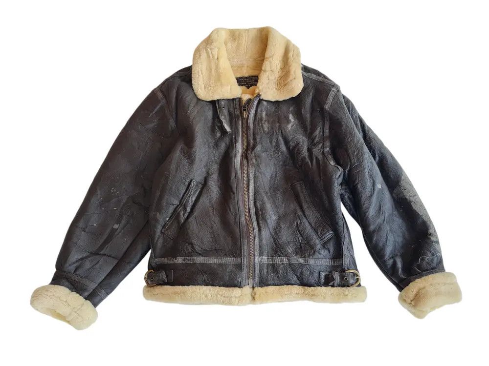 Vintage B3 Military US Air Force Leather Jacket