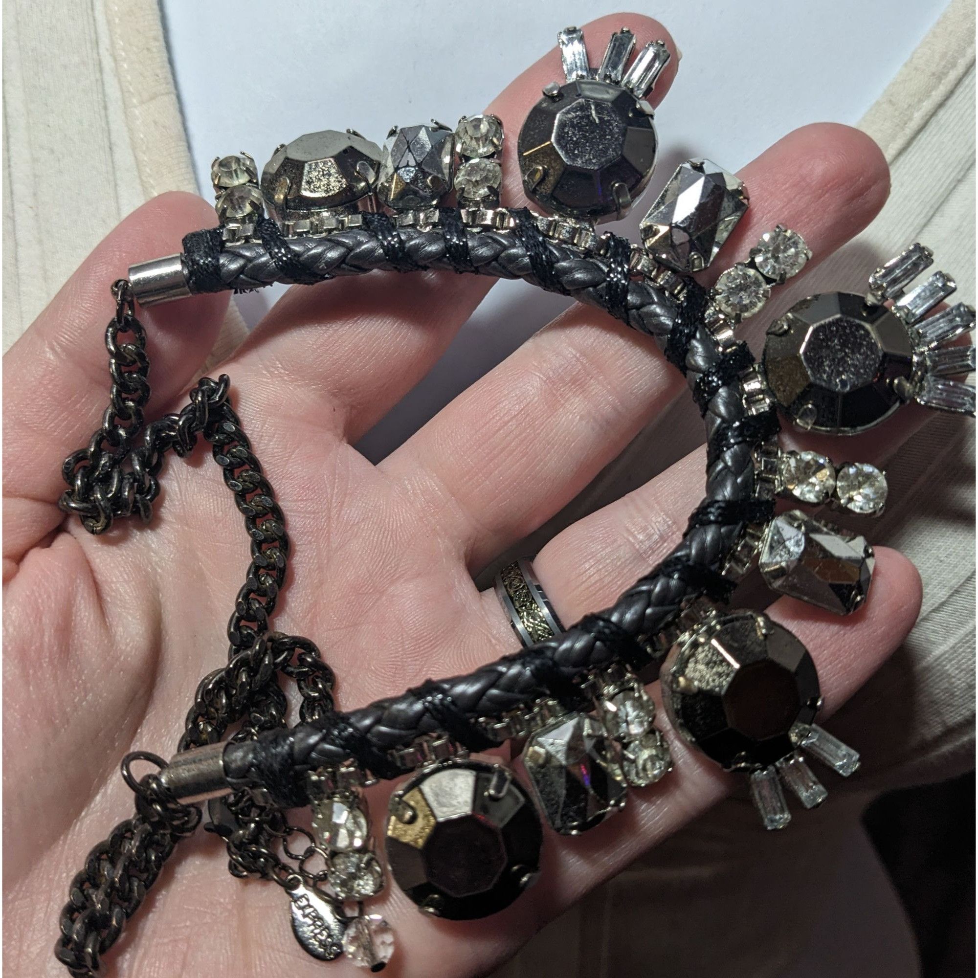 Express Express Glam Goth Chunky Costume Necklace Size ONE SIZE - 7 Thumbnail