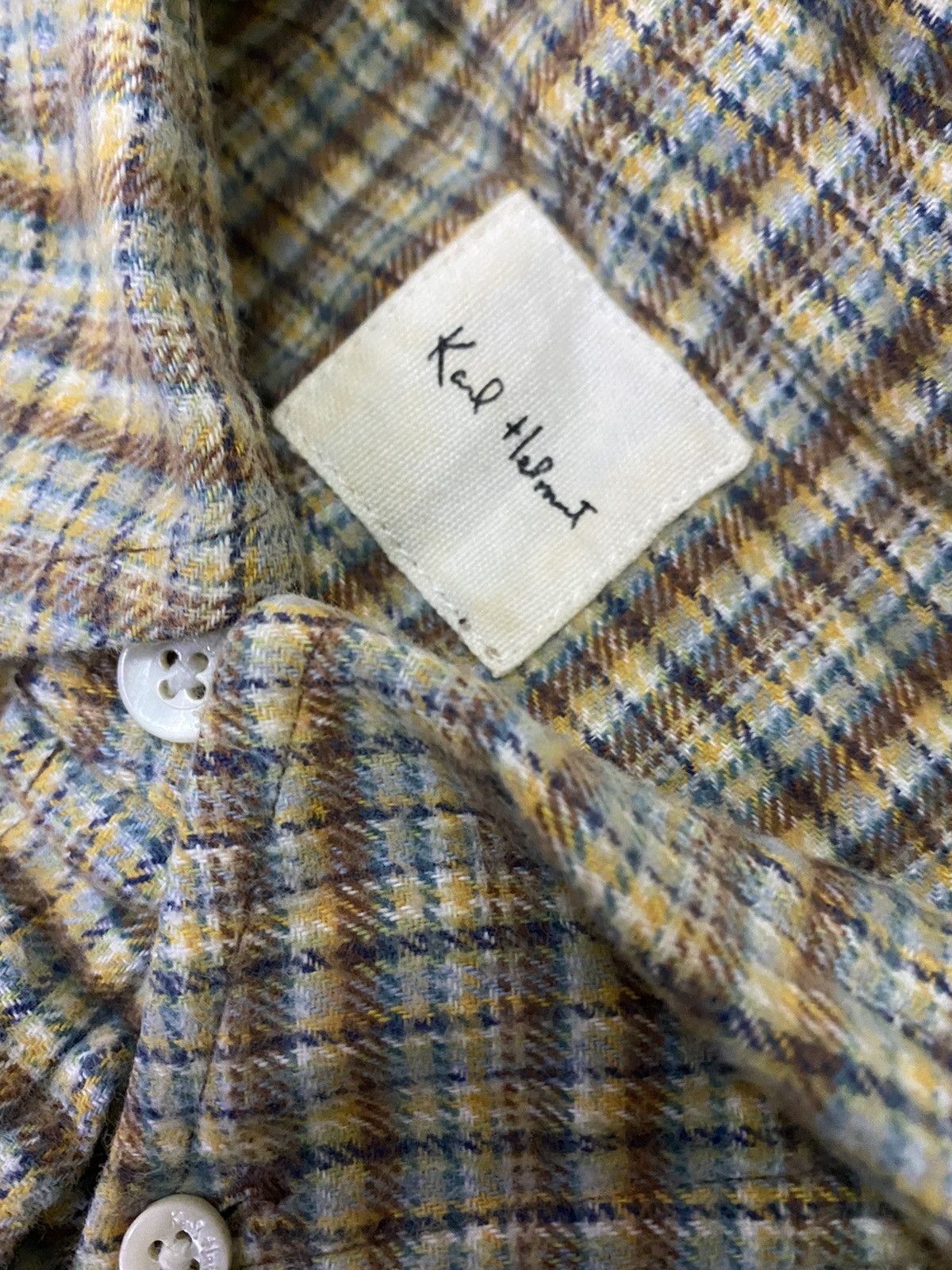 Karl Helmut 💥Vtg Karl Helmut Flannel Button Shirt Size US L / EU 52-54 / 3 - 9 Thumbnail
