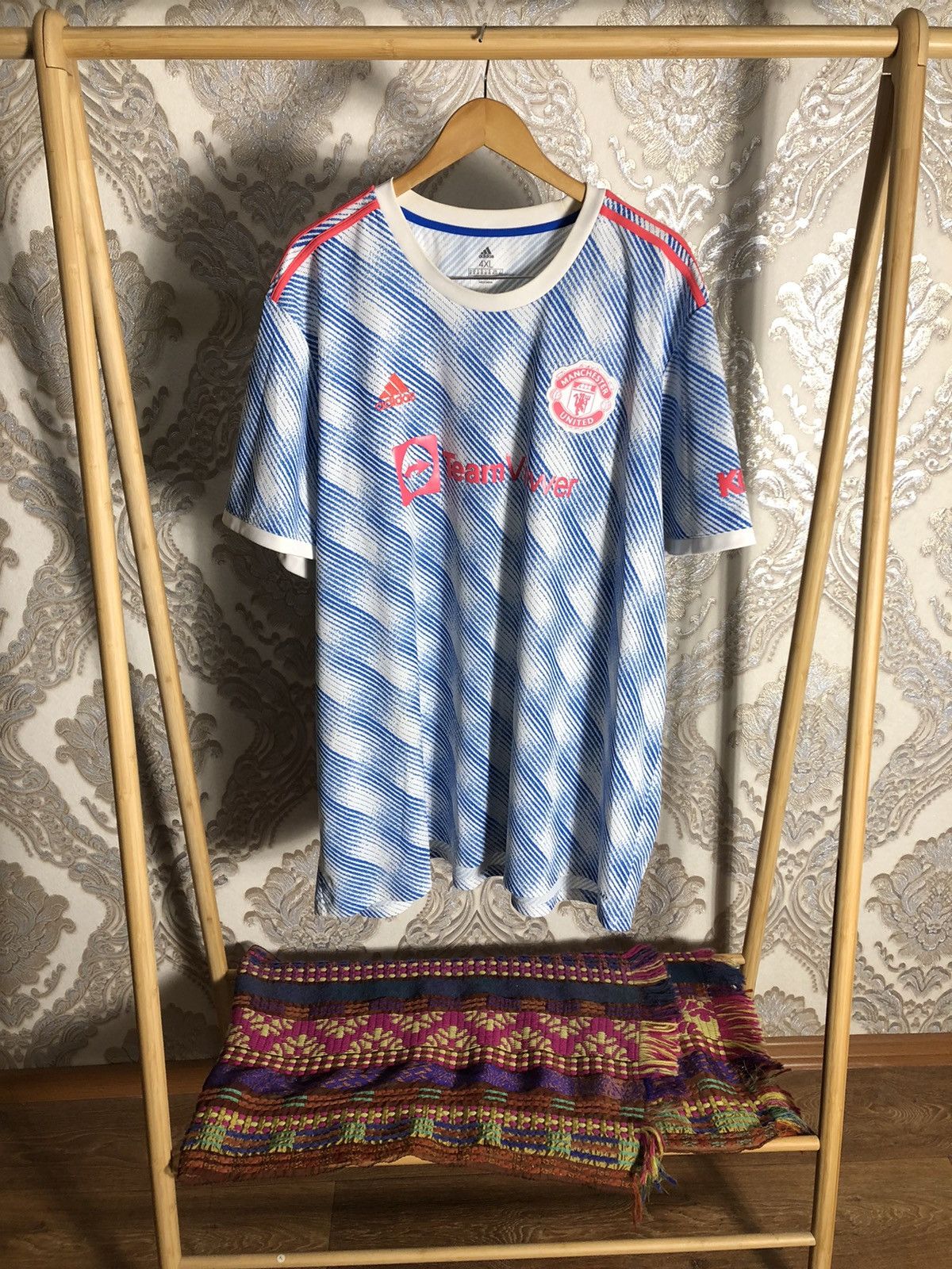 Adidas VINTAGE ADIDAS FC MANCHESTER UNITED ENGLAND SOCCER JERSEY Size US XXL / EU 58 / 5 - 1 Thumbnail