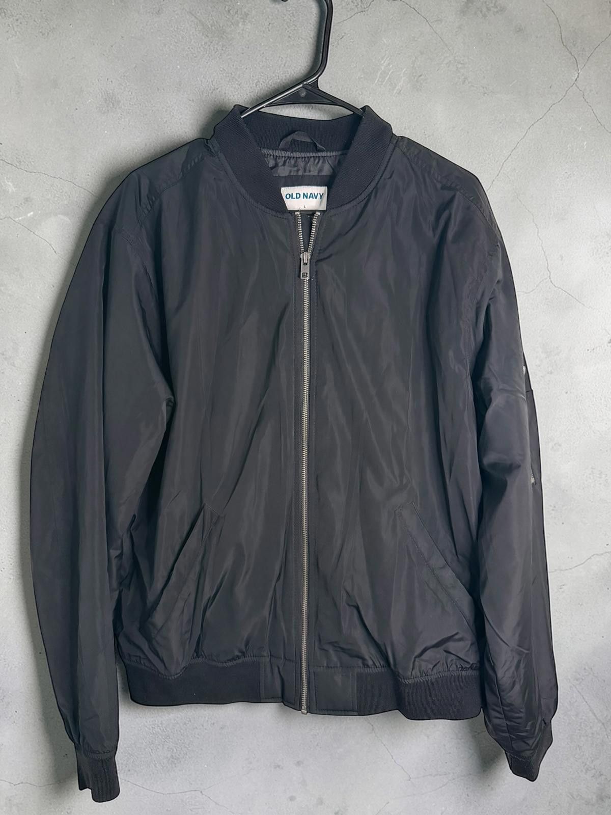 Old Navy Old Navy Black Bomber Jacket Size US L / EU 52-54 / 3 - 1 Thumbnail