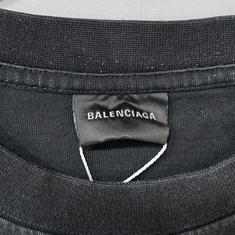 Balenciaga Balenciaga Graffiti logo black short sleeve Size US XS / EU 42 / 0 - 6 Thumbnail