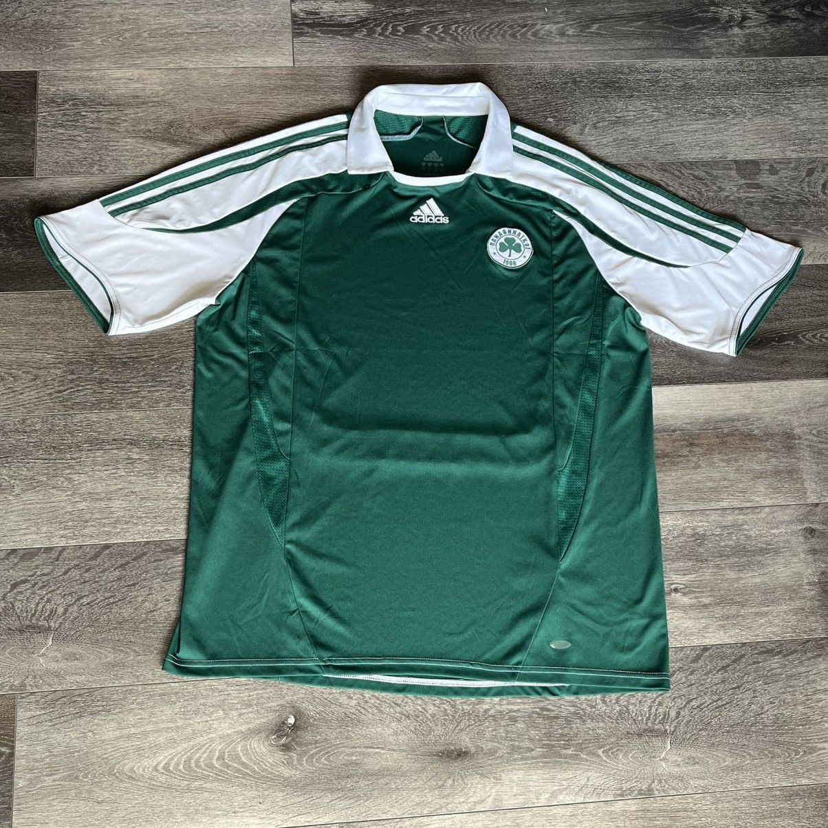 Adidas Vintage 2007-08 Adidas Panathinaikos F.C. Home Soccer Jersey Size US XL / EU 56 / 4 - 1 Thumbnail