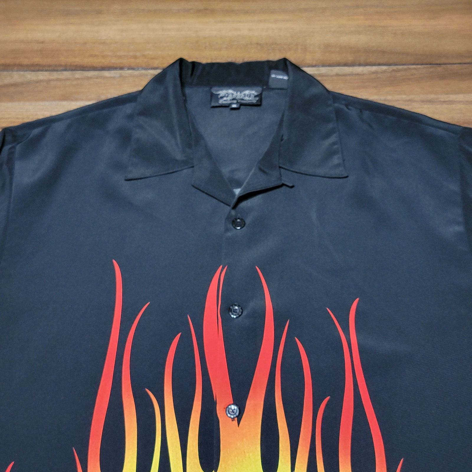 Dragonfly Dragonfly Full Button Shirt Flames - Size XL Size US XL / EU 56 / 4 - 2 Thumbnail