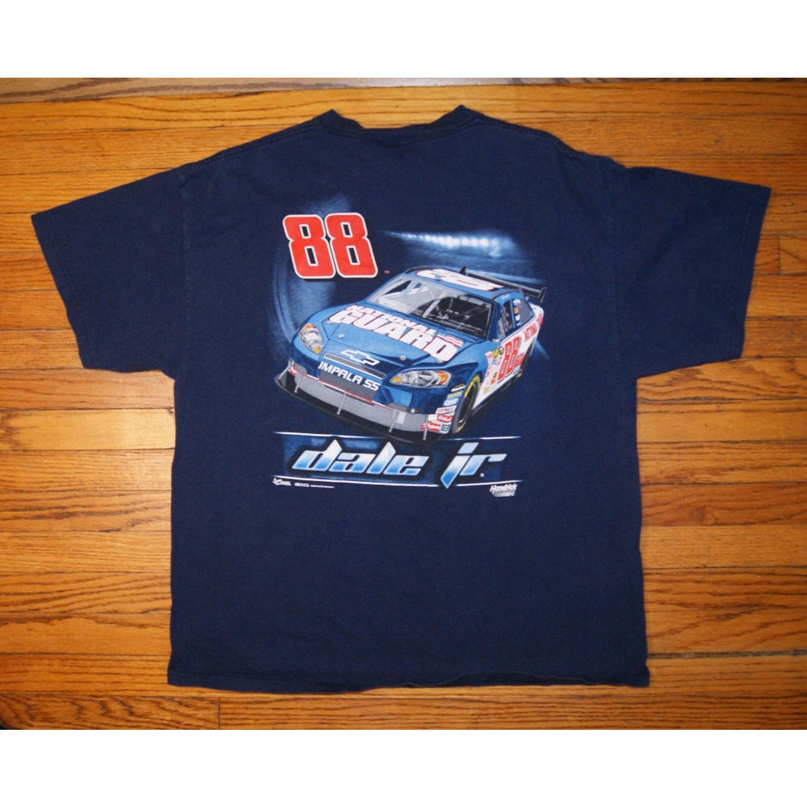 Vintage VTG Y2K Dale Earnhardt Jr 2 Sided National Guard XL TShirt Size US XL / EU 56 / 4 - 1 Thumbnail