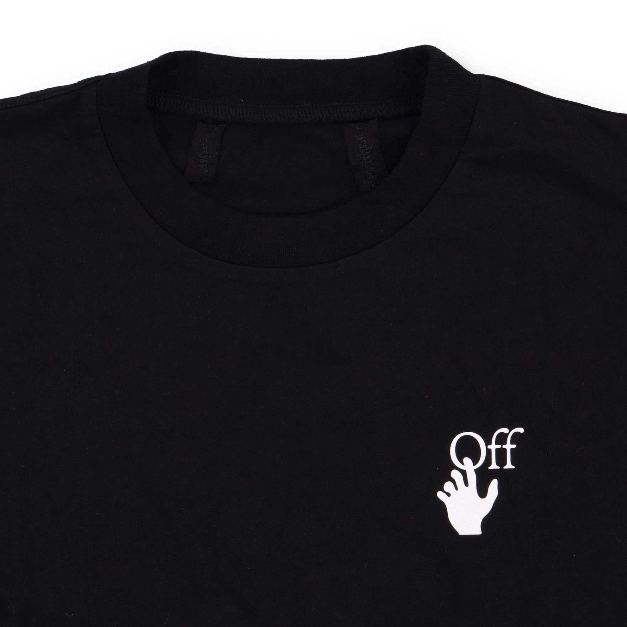 Off-White Black Cut Here Logo Arrows T-Shirt Size L / US 10 / IT 46 - 7 Thumbnail