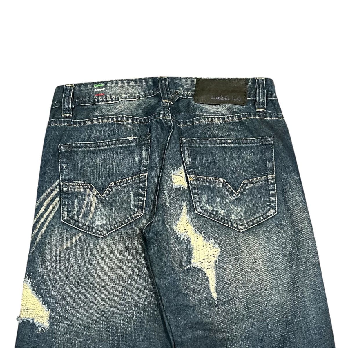 Diesel Black Gold Distressed Diesel Mod Zatiny Denim Pant 30x32 Size US 28 / EU 44 - 9 Thumbnail