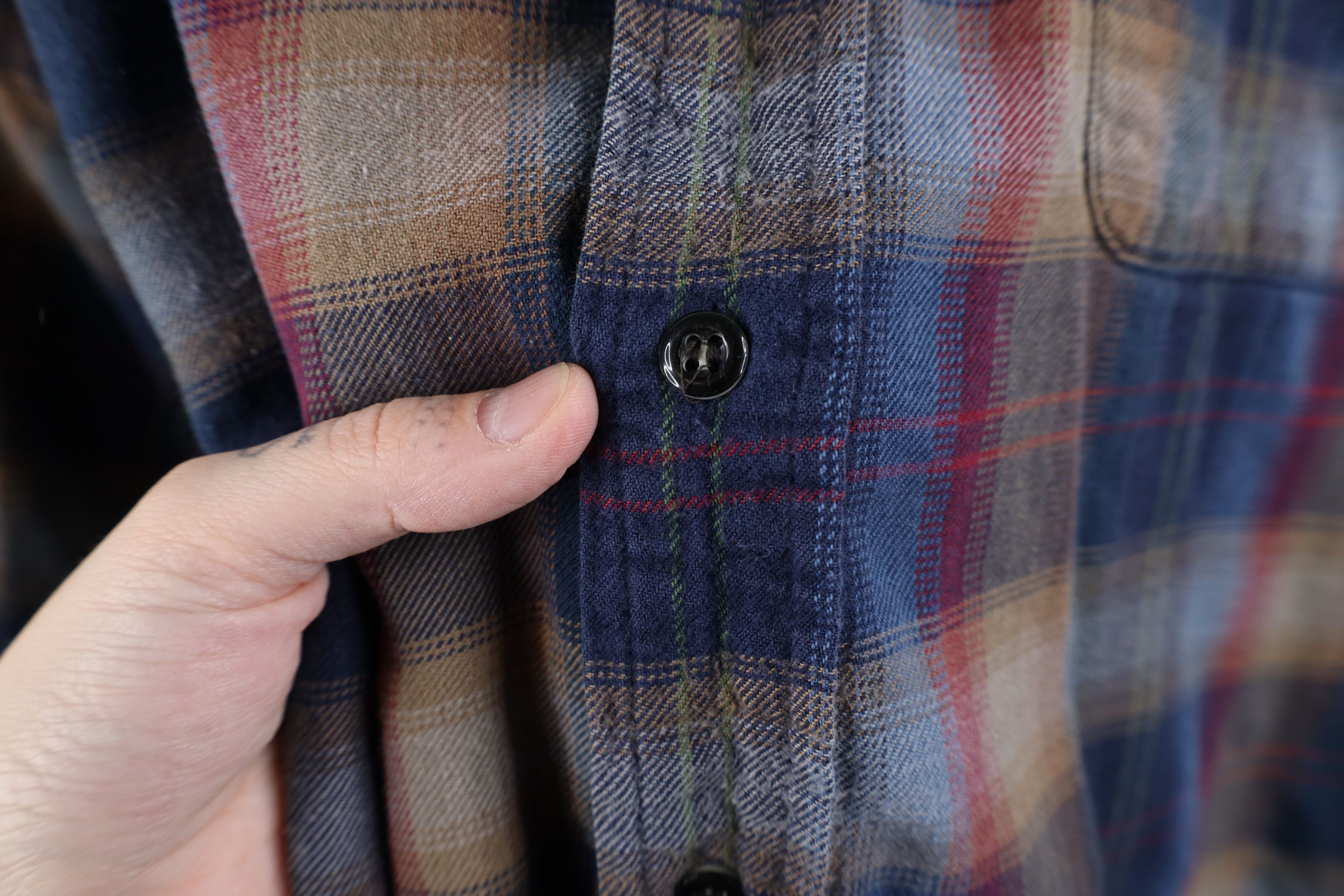 Vintage Vintage 90s Streetwear Rainbow Plaid Flannel Button Shirt Size US M / EU 48-50 / 2 - 8 Thumbnail