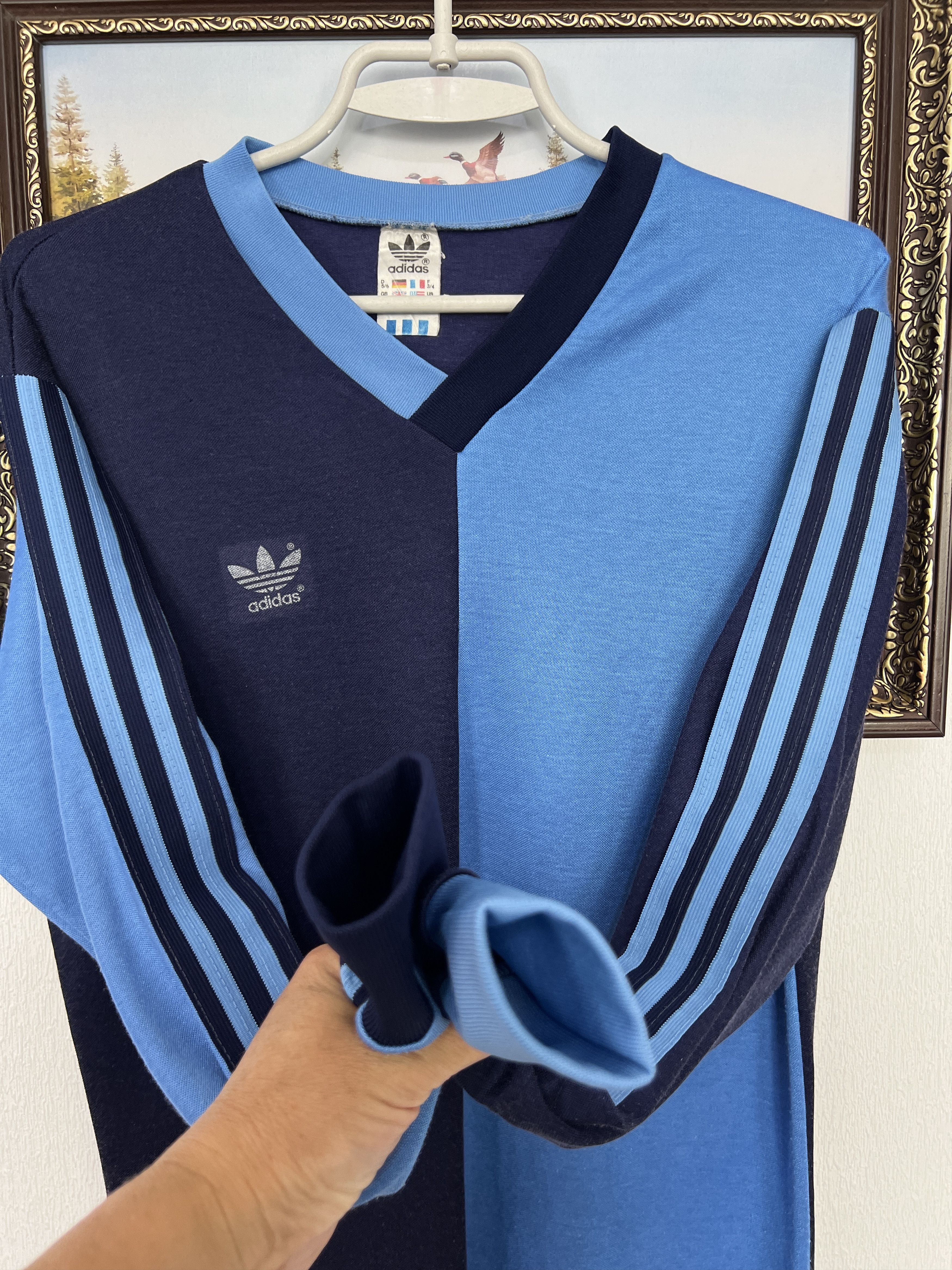 Adidas Vintage 80's Adidas West Germany Football Template Shirt Size US M / EU 48-50 / 2 - 5 Thumbnail