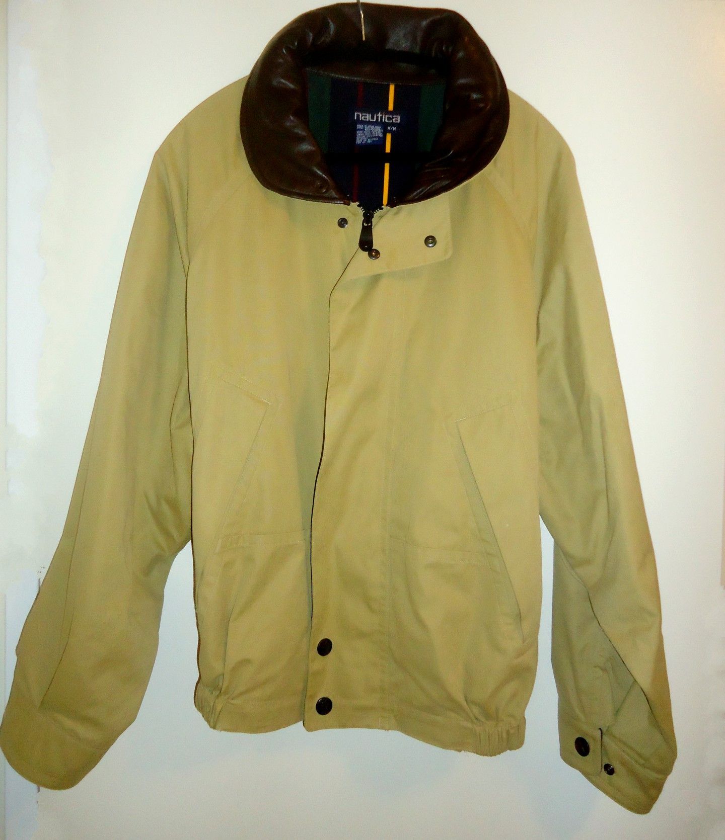 Nautica Retro Old School VINTAGE NAUTICA BROWN BOMBER HOODED JACKET Size US M / EU 48-50 / 2 - 1 Thumbnail