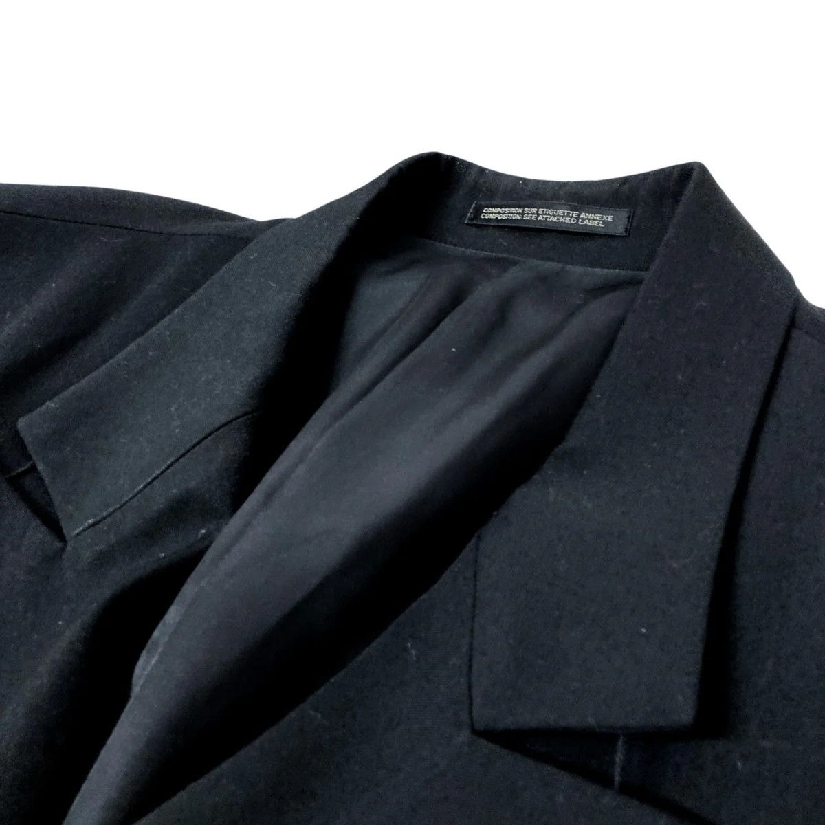 Yohji Yamamoto Yohji Yamamoto pour homme Peak J belt decorated jacket Size US L / EU 52-54 / 3 - 3 Thumbnail