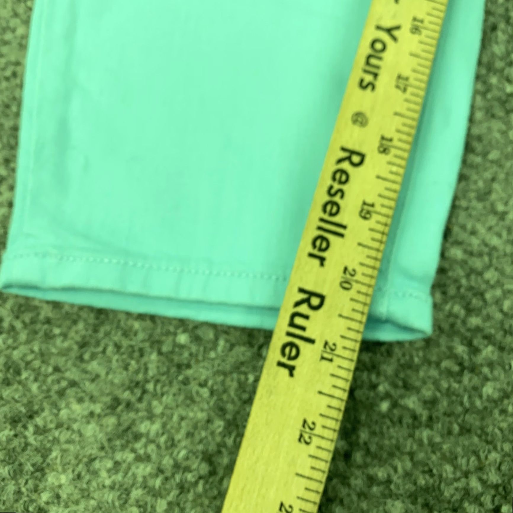 Talbots Talbots Jegging Crop Jeans Womens 14P High Waist Green Slimming Stretch Size 36" / US 14 / IT 50 - 4 Thumbnail
