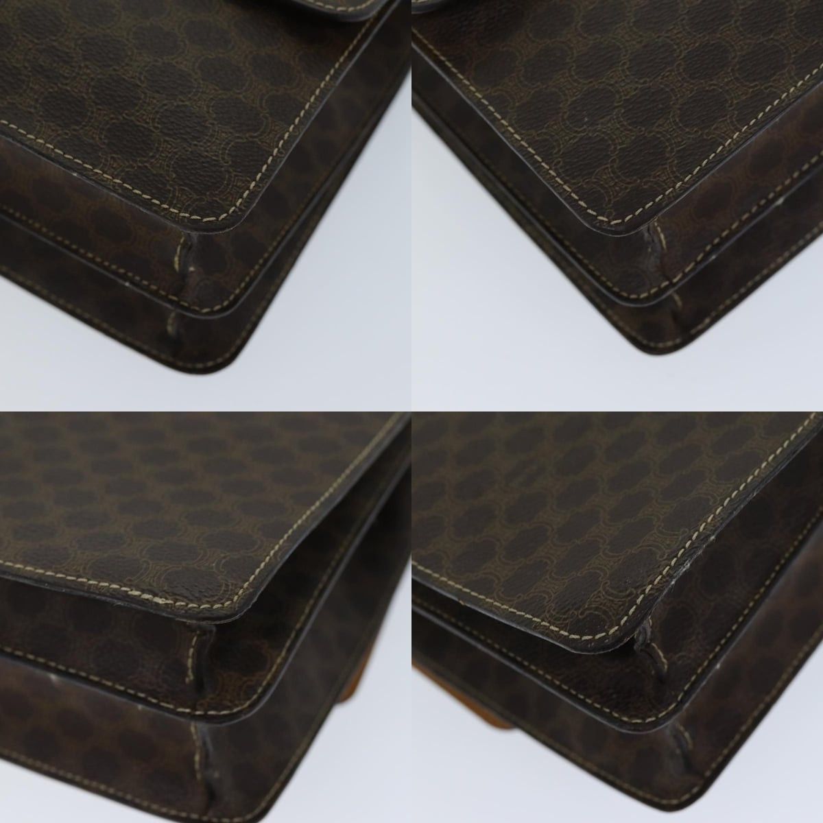 Celine CELINE Macadam Canvas Hand Bag Pvc Brown Size ONE SIZE - 10 Thumbnail