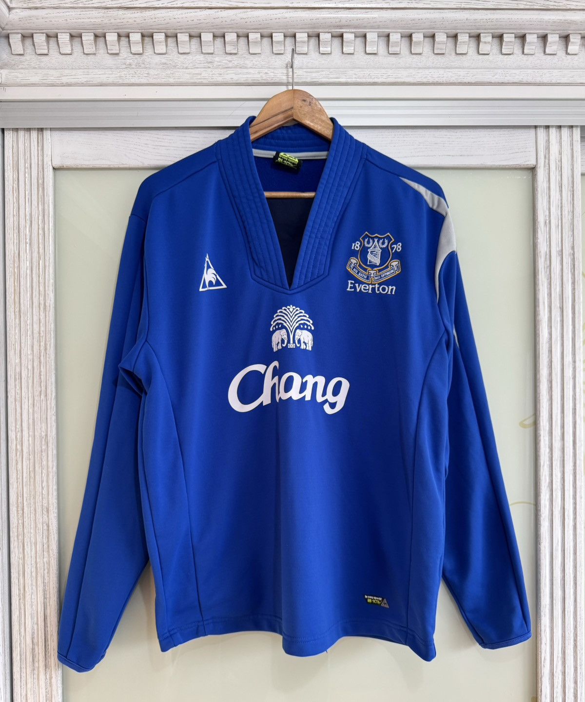 Le Coq Sportif × Vintage Vintage Everton 2009-2010 Soccer Drill Top Football Jersey Size US L / EU 52-54 / 3 - 1 Thumbnail