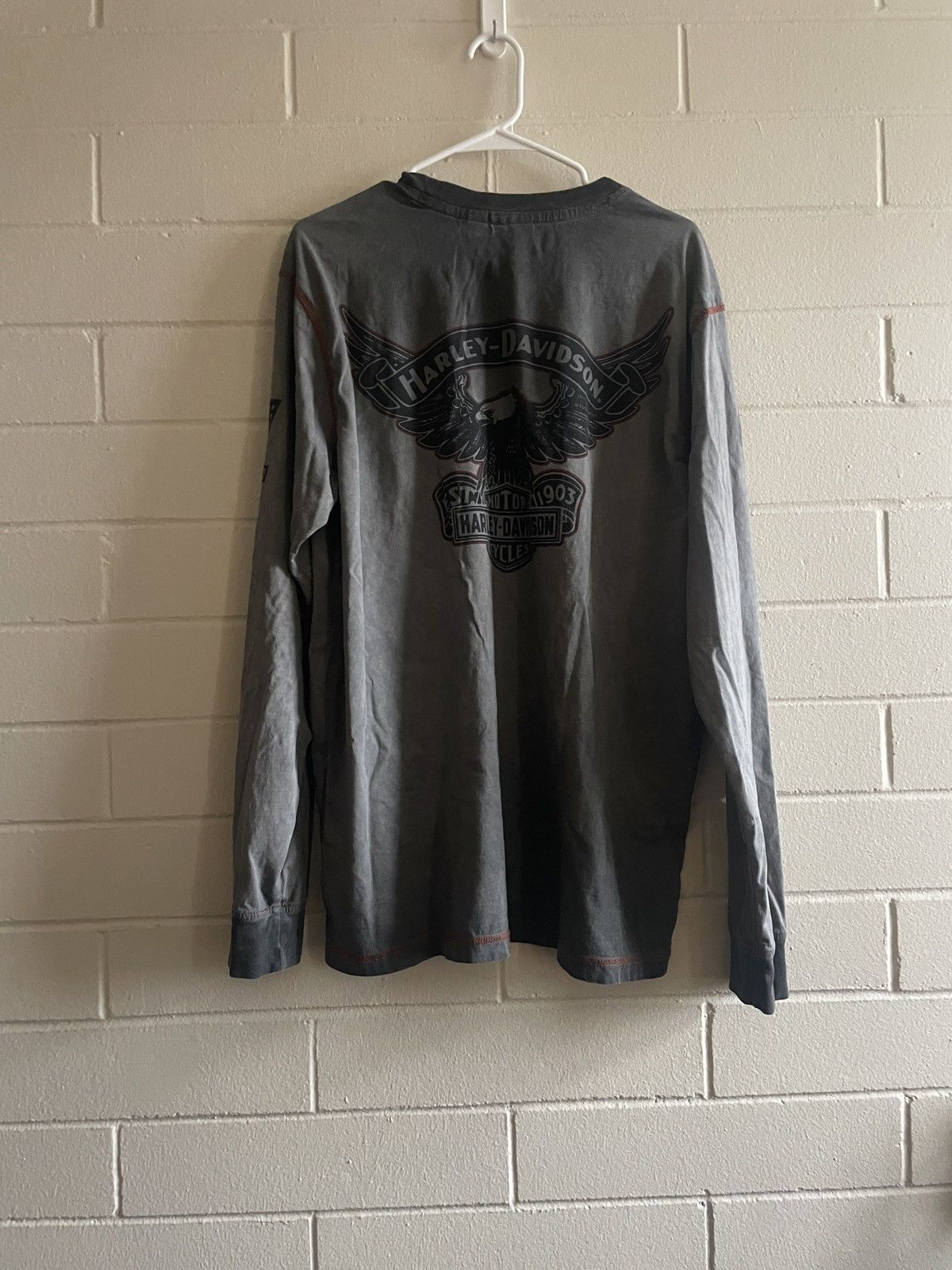 Harley Davidson Harley Davidson long sleeve shirt faded Size US L / EU 52-54 / 3 - 3 Thumbnail
