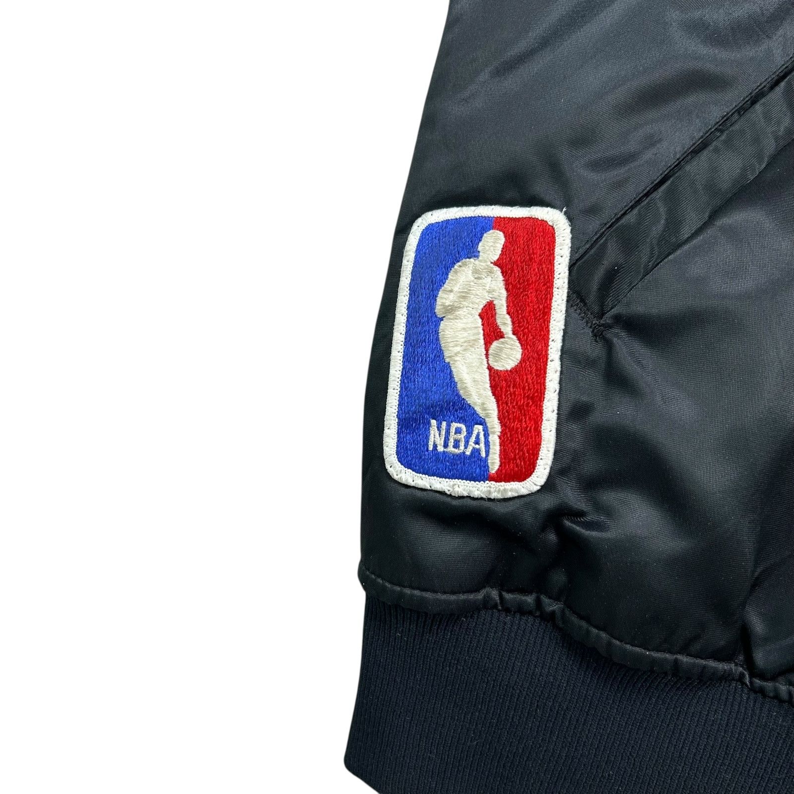 NBA VTG 90s NBA MIAMI HEAT STARTER SATIN BOMBER JACKET BIG LOGO Size US L / EU 52-54 / 3 - 6 Thumbnail