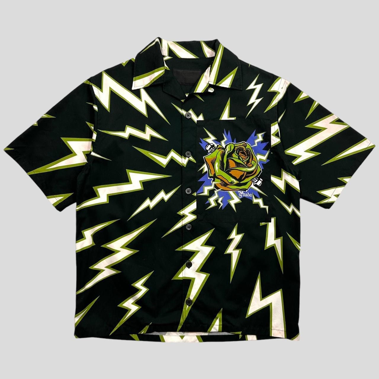 Prada Prada x Frankenstein FW19 Boxy Lightning Shirt - XS (S/M) Size US S / EU 44-46 / 1 - 1 Thumbnail