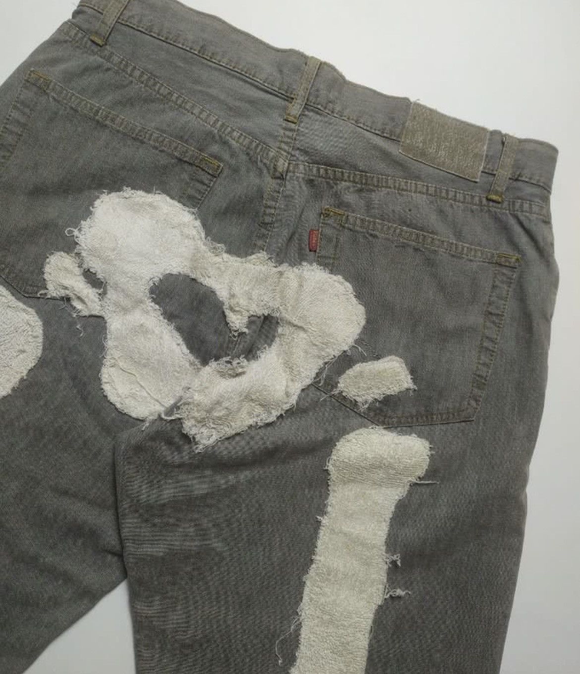 Vintage Vintage Japans Brand Patchwork Skull Bone Pant Size US 30 / EU 46 - 6 Thumbnail