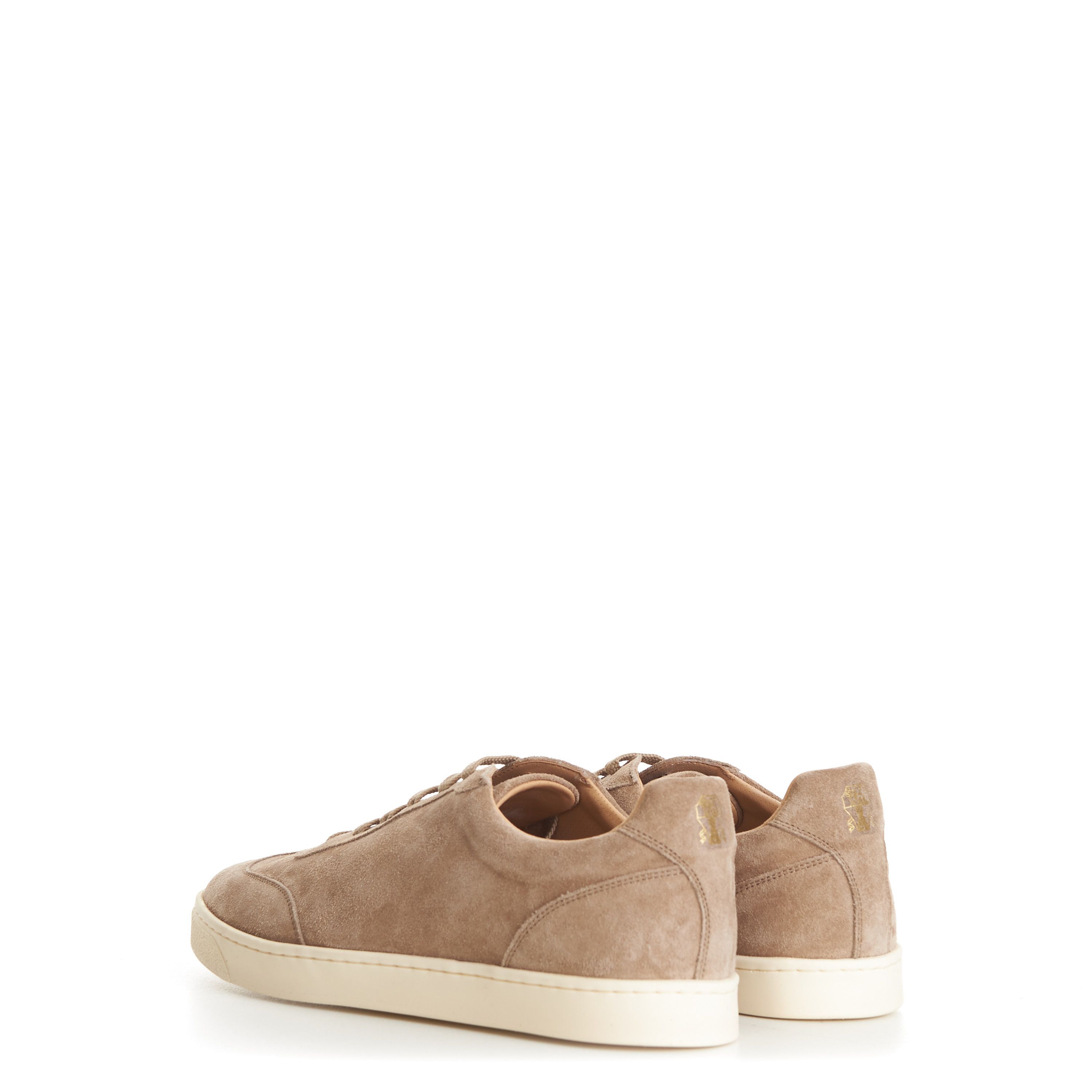Brunello Cucinelli Light Brown Suede Sneakers - Natural Rubber Sole Size US 7.5 / EU 40-41 - 6 Thumbnail