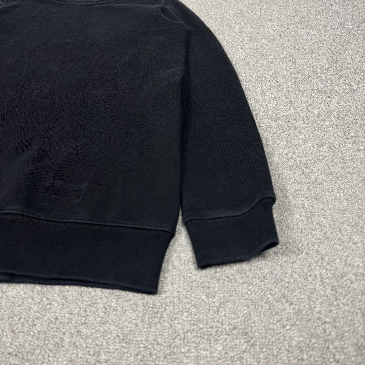 Rick Owens × Rick Owens Drkshdw Rick Owens - DRKSHDW - Black Stitching Crewneck Sweatshirt Size US XS / EU 42 / 0 - 3 Thumbnail